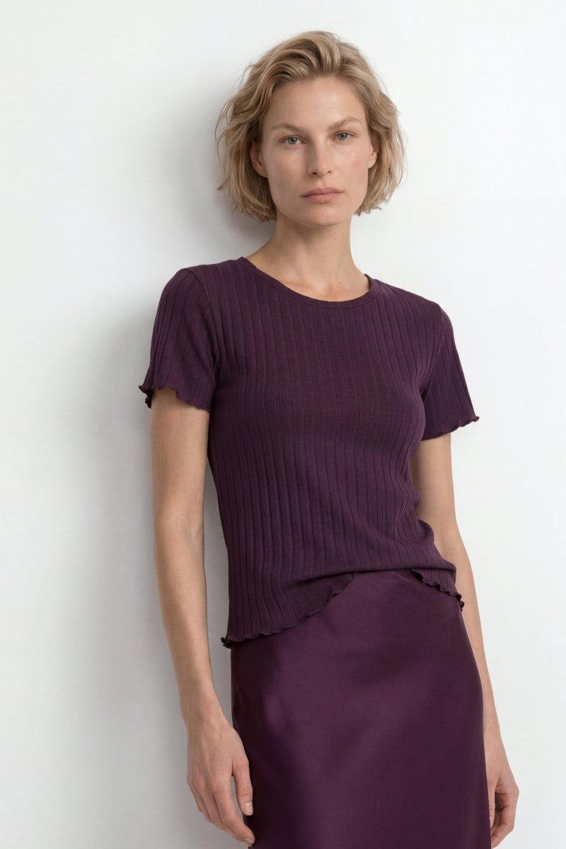 Figurbetontes Rippshirt-Rich & Royal