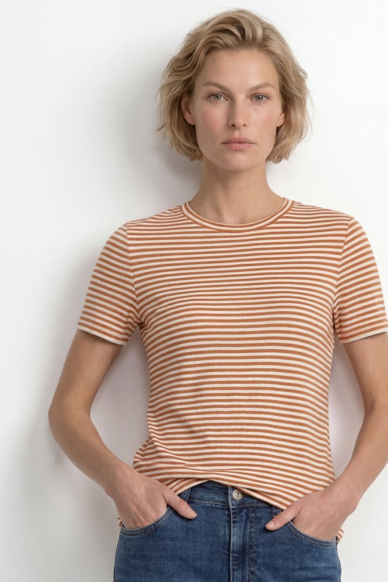 Ringelshirt mit Glanzgarn-Rich & Royal