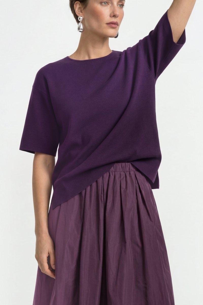Boxy T-Shirt-Rich & Royal