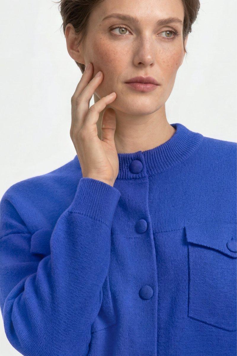 Cardigan mit Brusttaschen-Rich & Royal