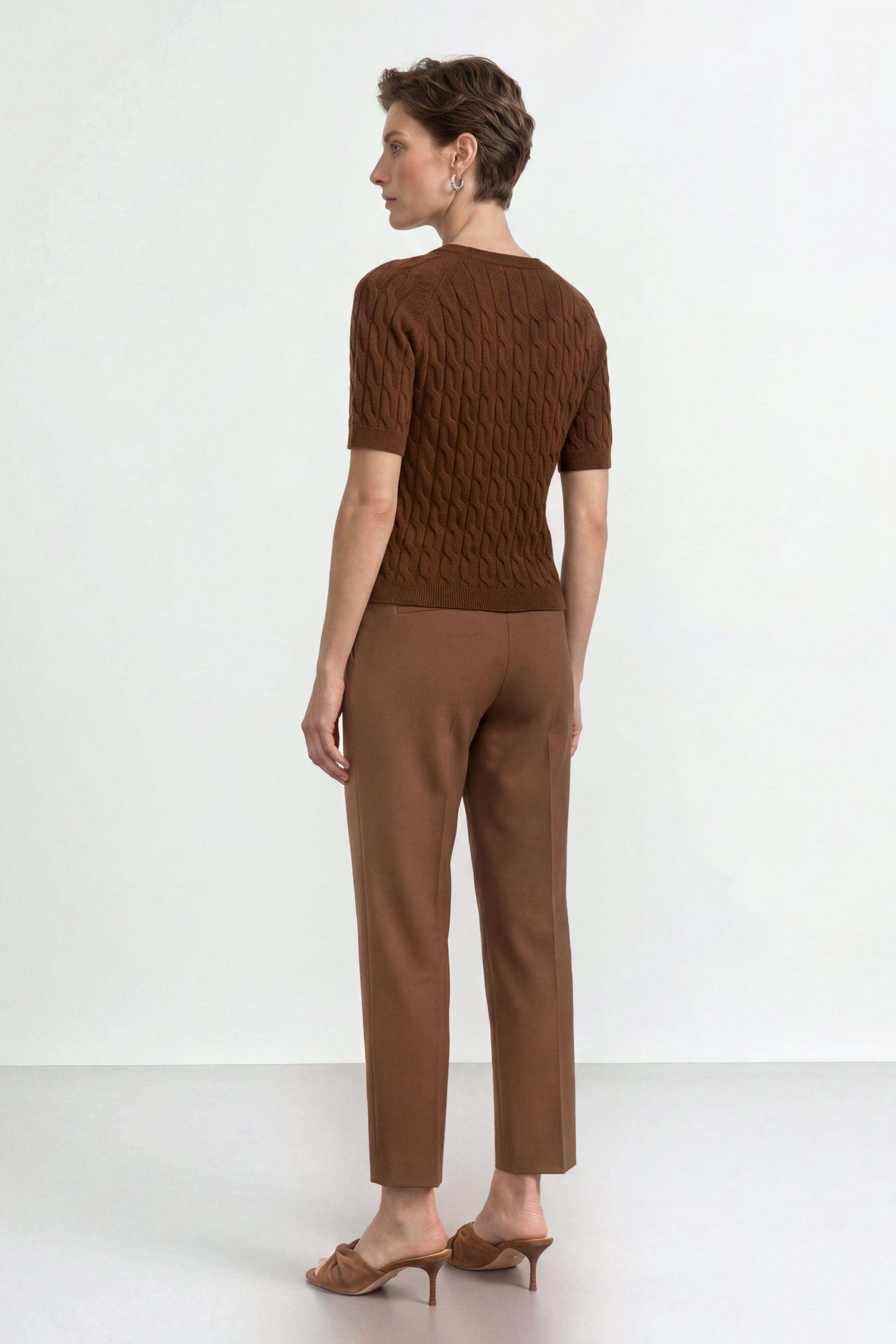 Pullover mit Zopfstrick-Rich & Royal