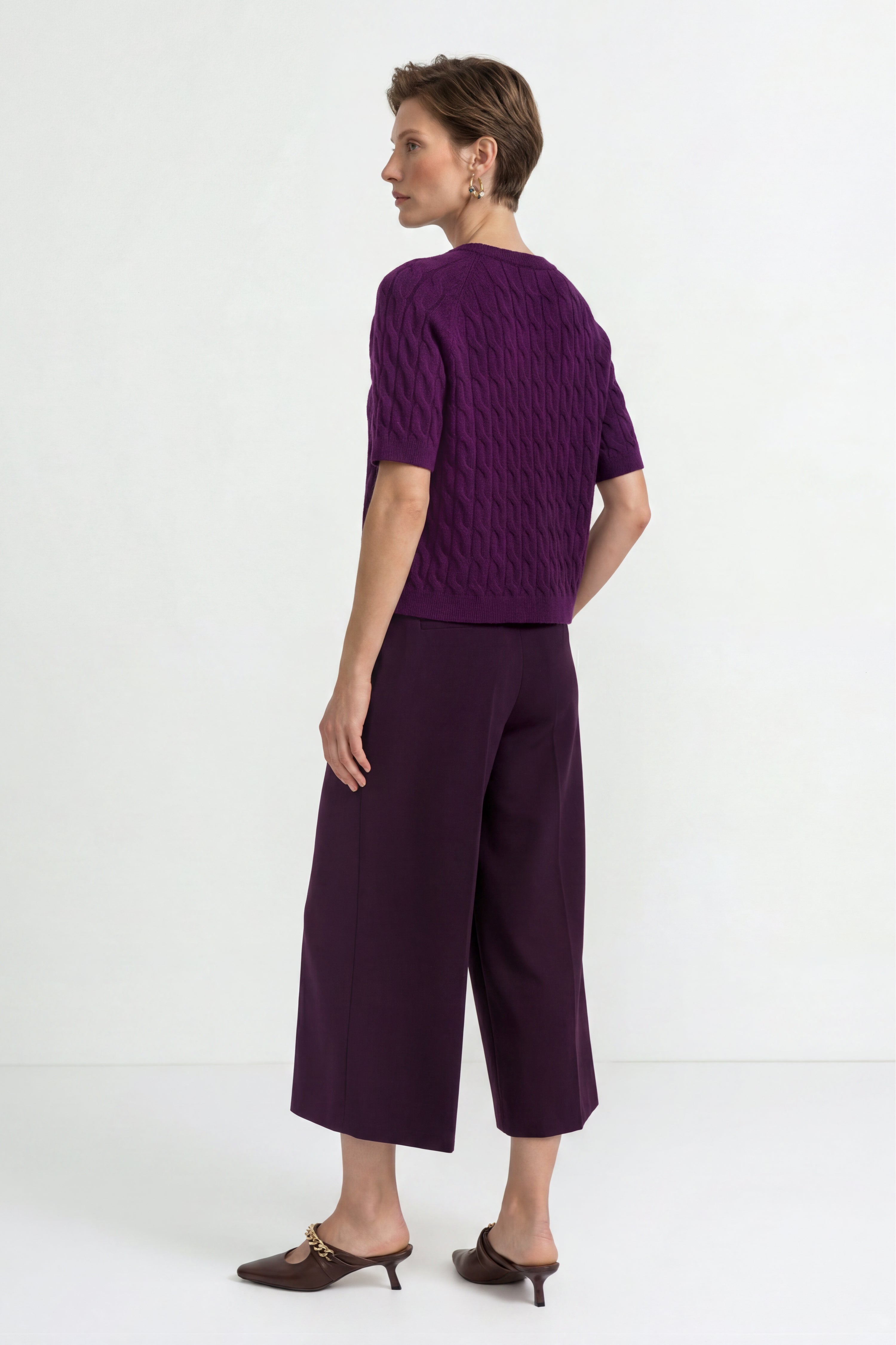 Pullover mit Zopfstrick-Rich & Royal
