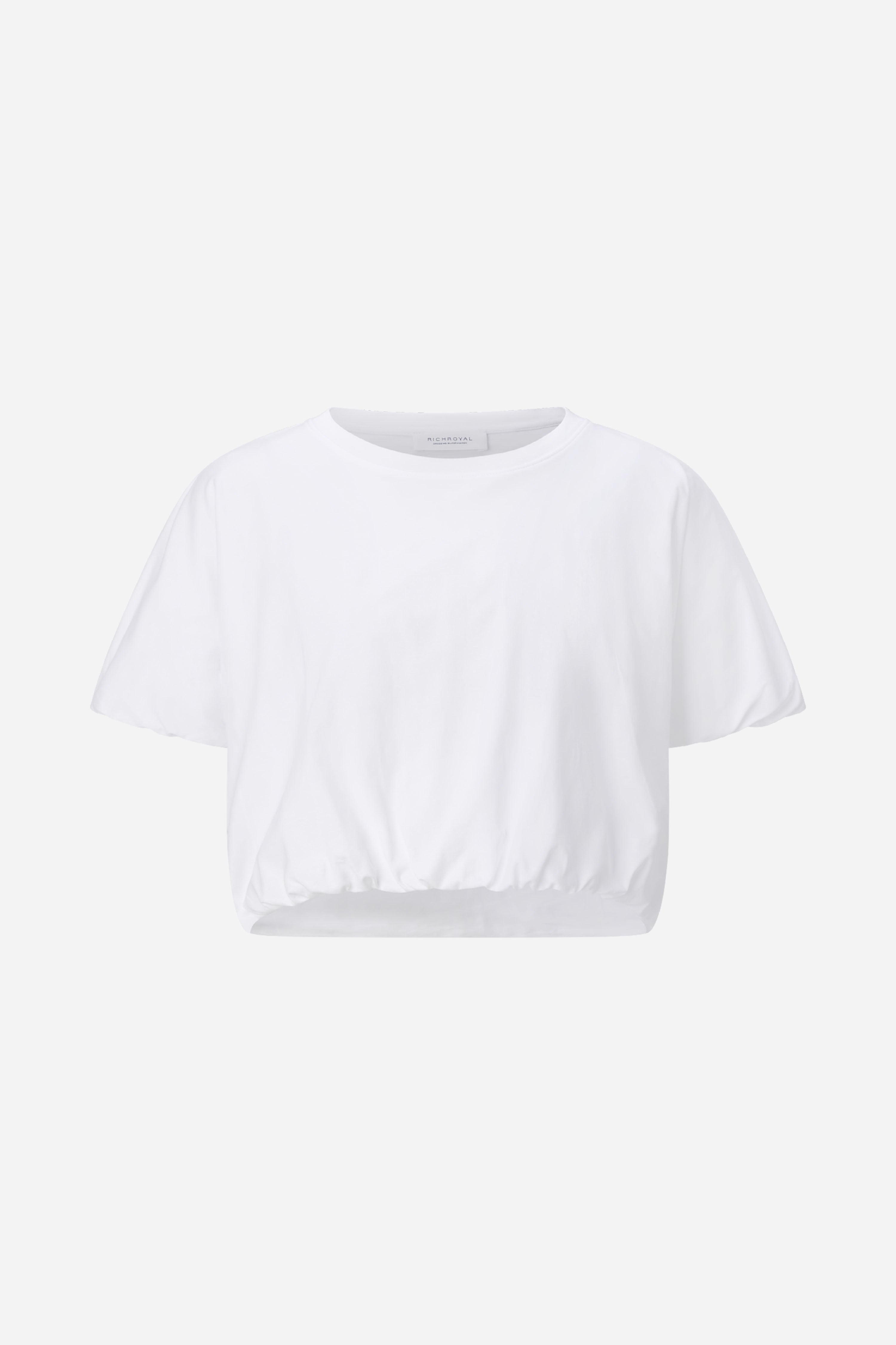 T-Shirt mit Gummizugsaum-Rich & Royal