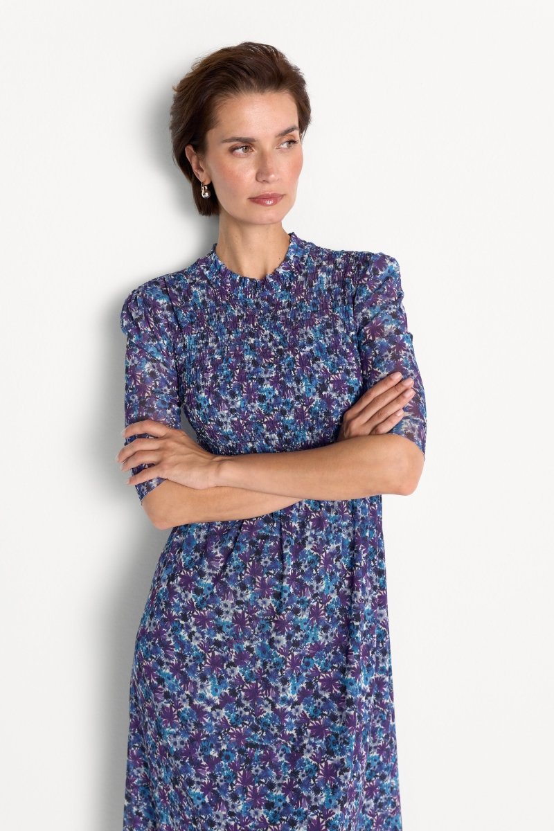 Florales Meshkleid-Rich & Royal