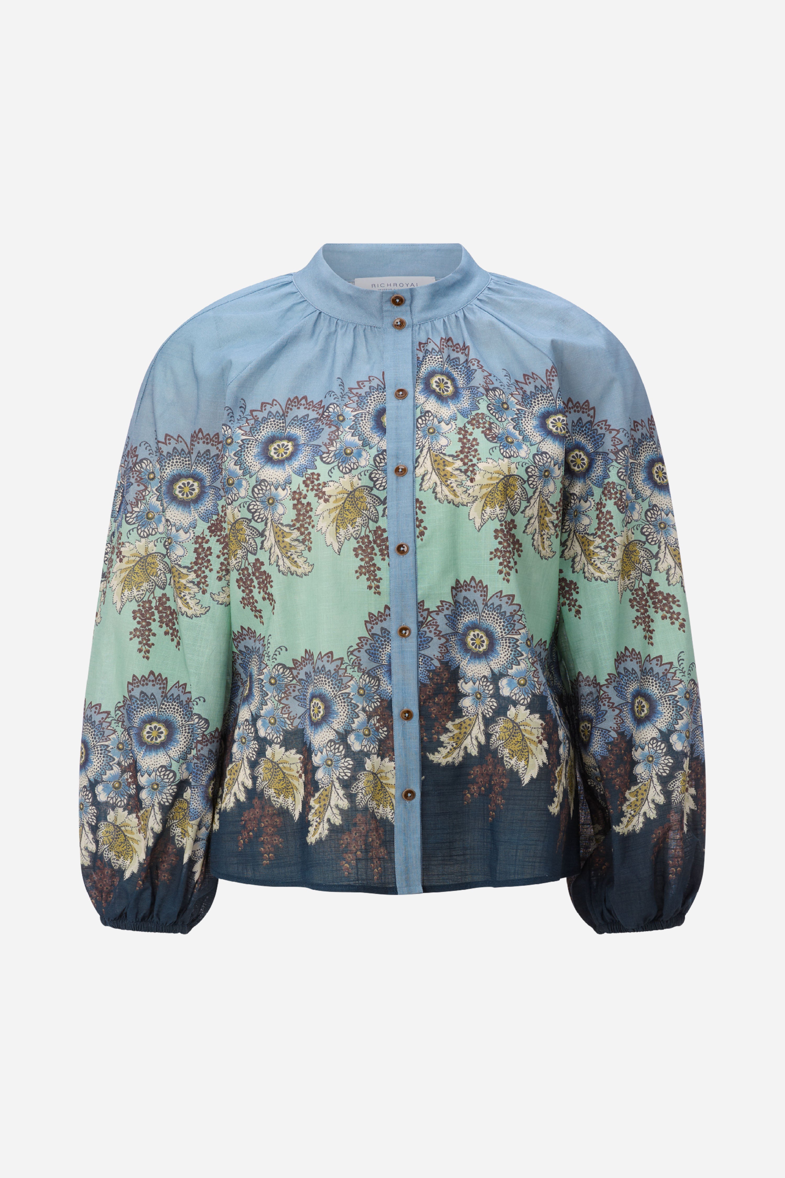 Bluse mit Print-Rich & Royal