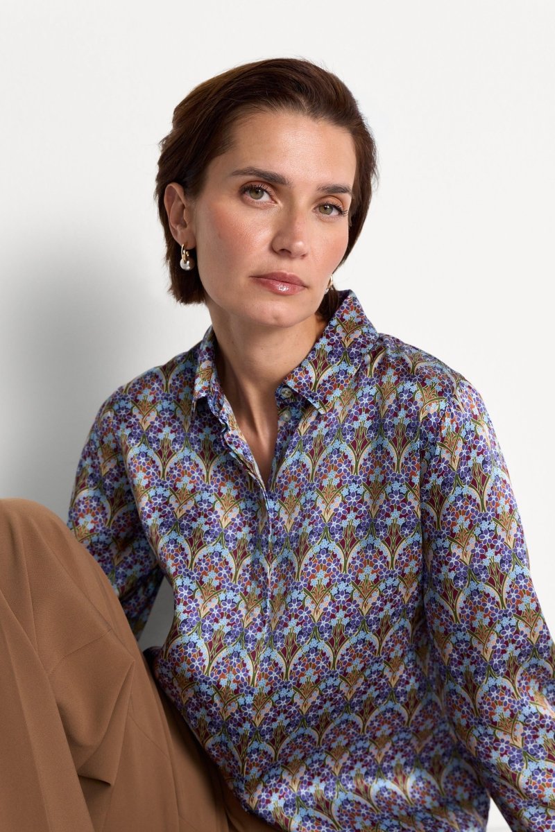 Bluse mit Print-Rich & Royal