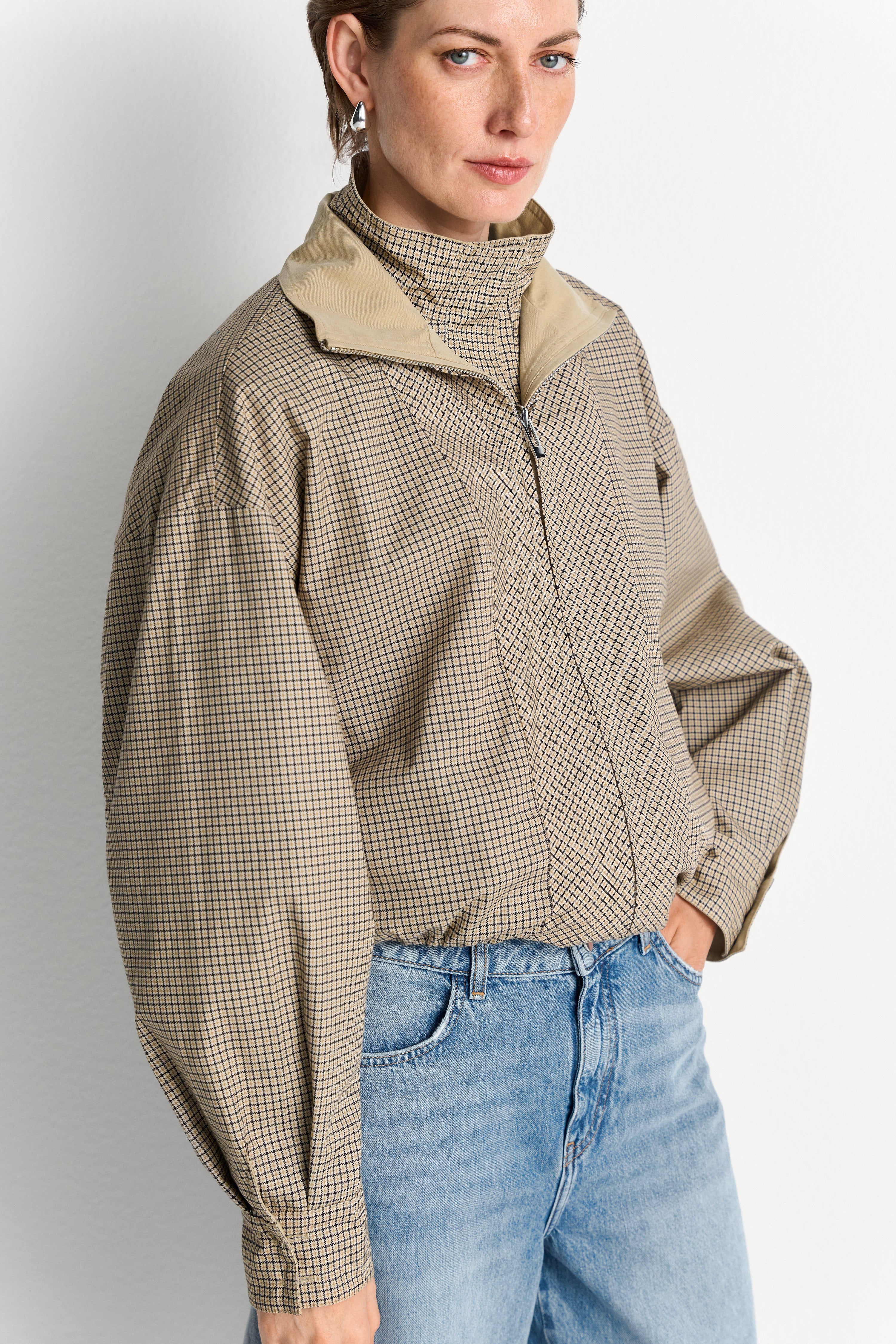 Wende-Blouson mit Stehkragen