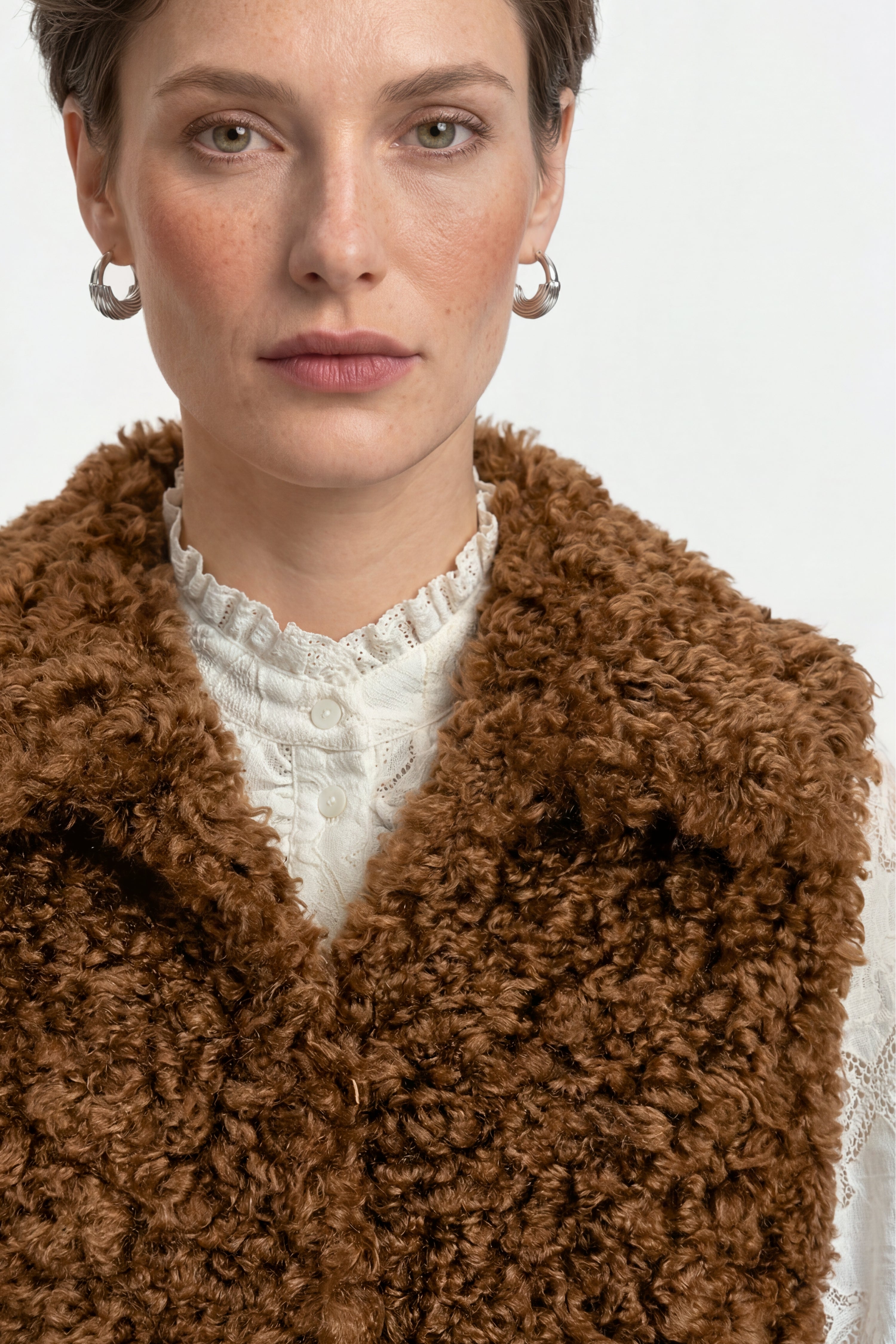 Weste in Shearling-Optik-Rich & Royal
