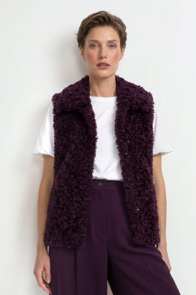 Weste in Shearling-Optik-Rich & Royal