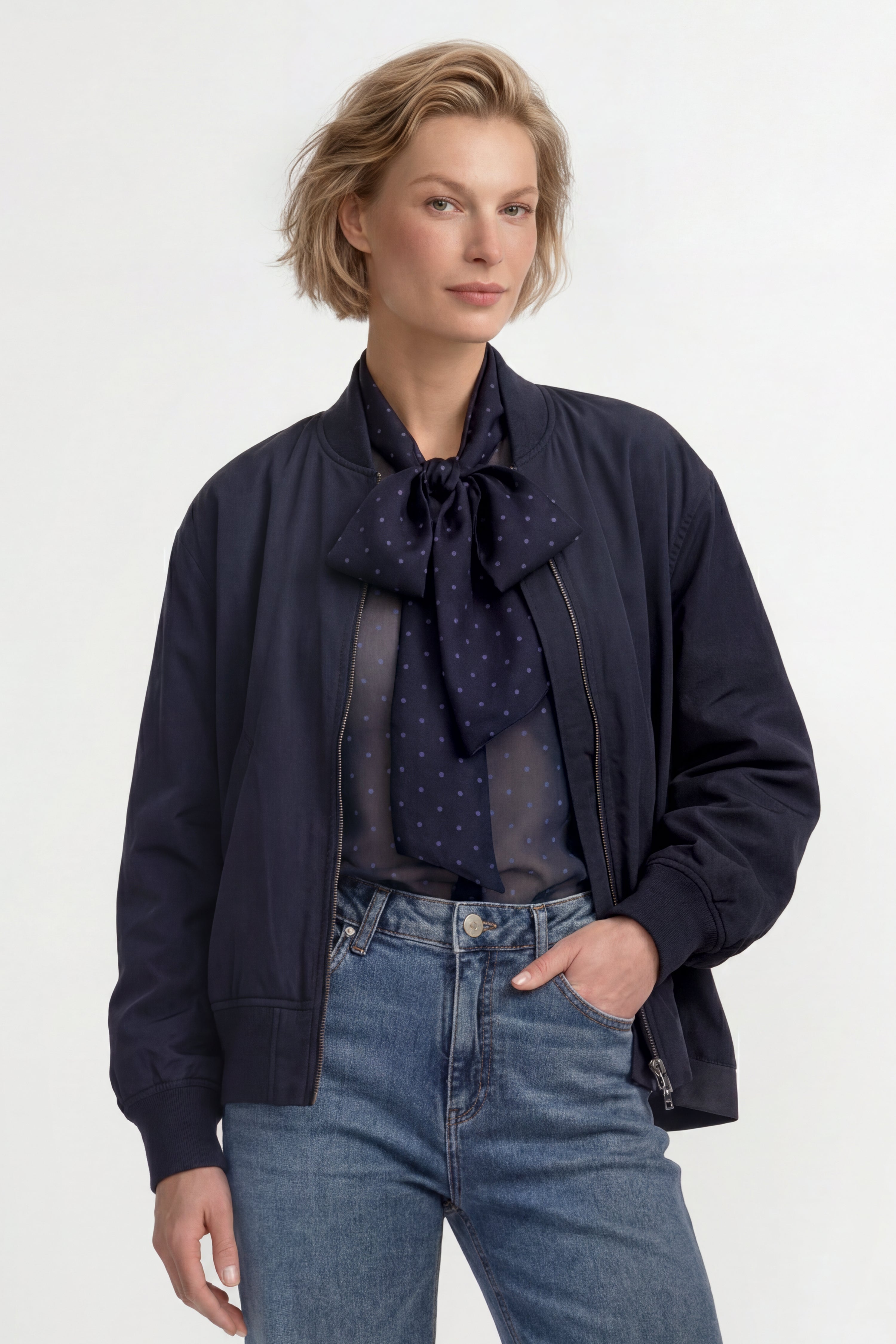 Bomberjacke mit Stehkragen-Rich & Royal