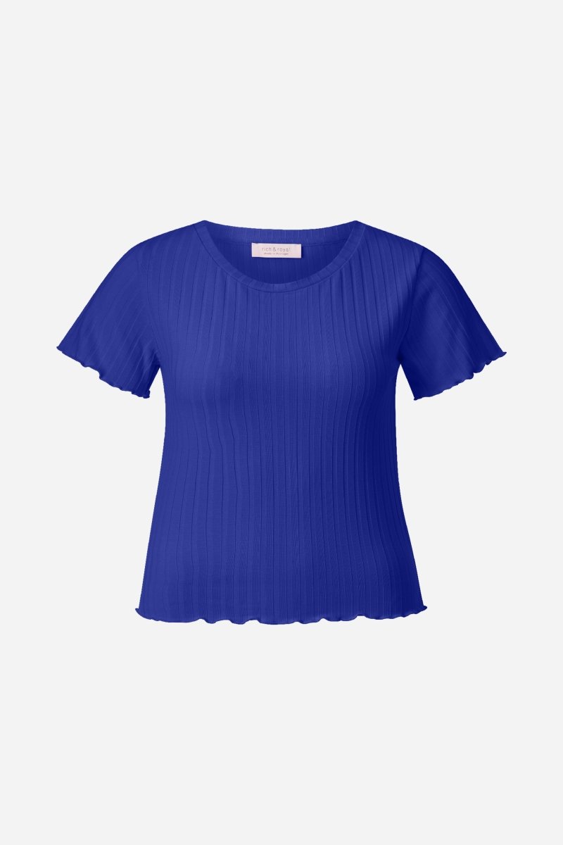 Figurbetontes Rippshirt-Rich & Royal