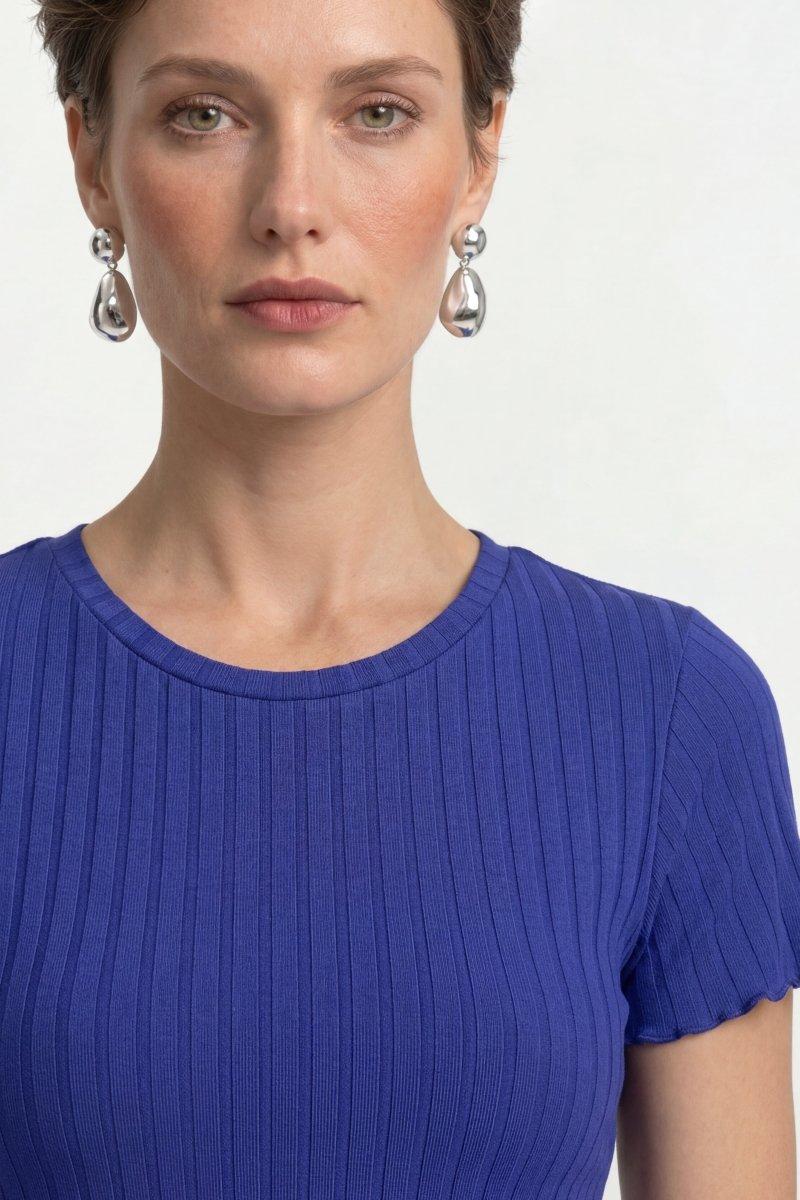 Figurbetontes Rippshirt-Rich & Royal