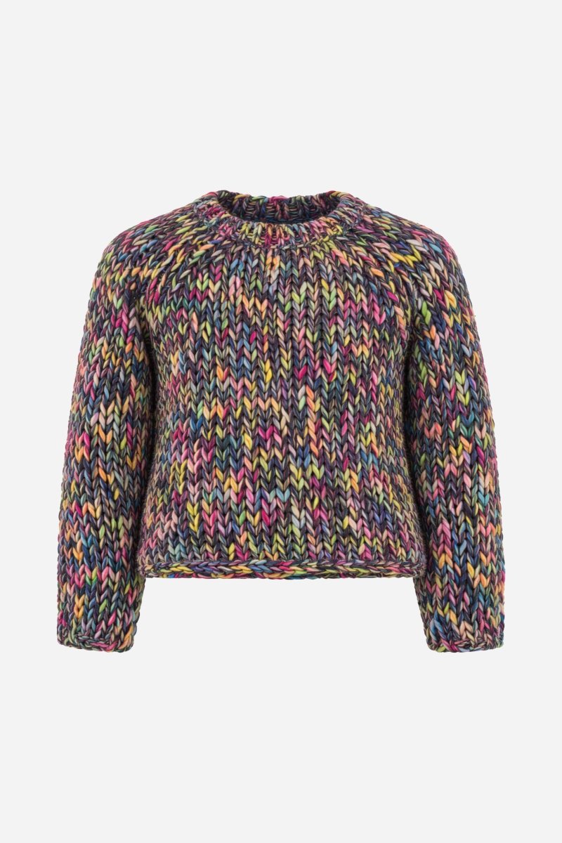 Cropped Grobstrickpullover-Rich & Royal
