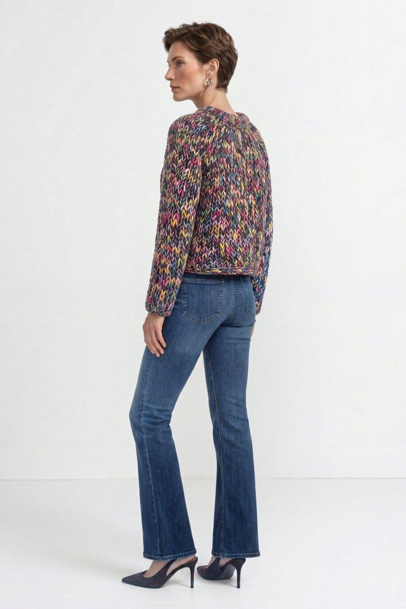 Cropped Grobstrickpullover-Rich & Royal