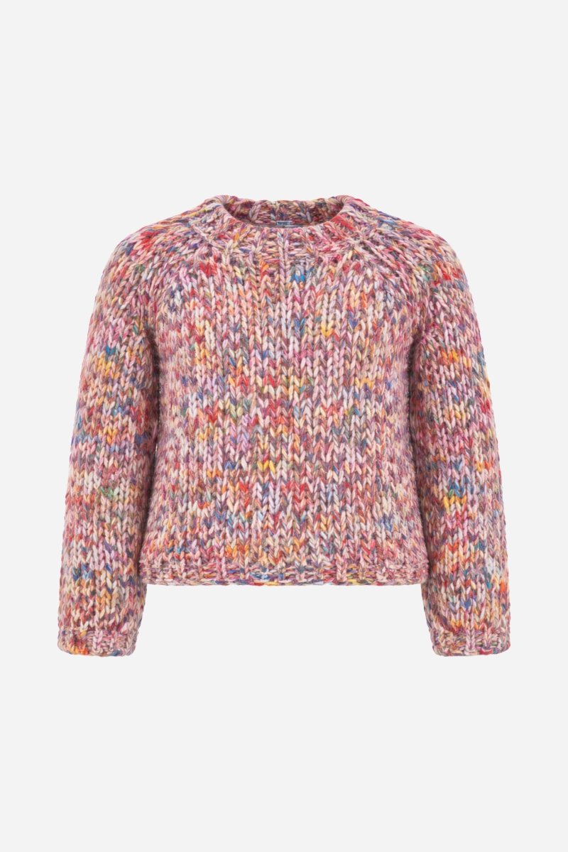Cropped Grobstrickpullover-Rich & Royal