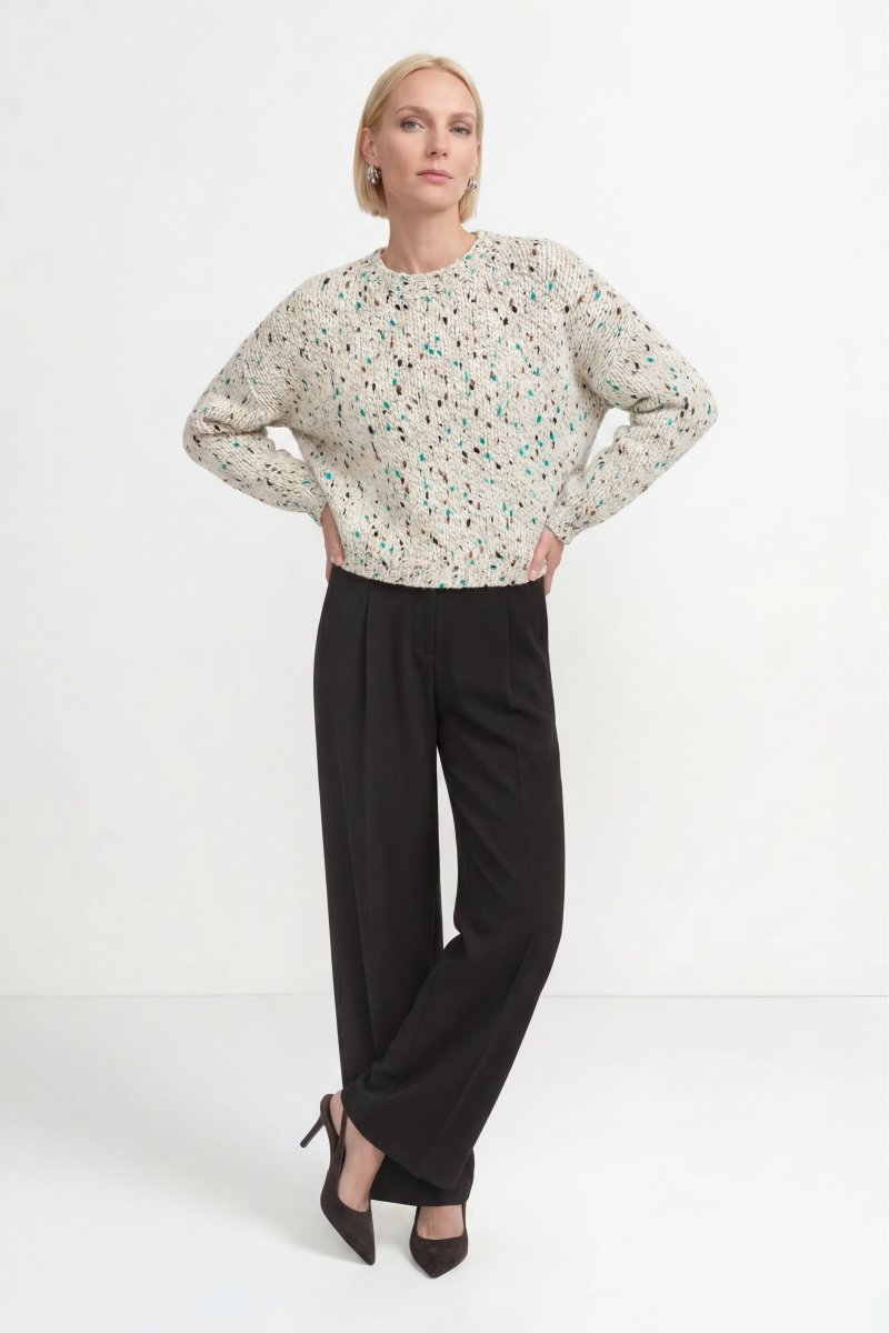 Grobstrick-Pullover aus Wolle-Mix-Rich & Royal