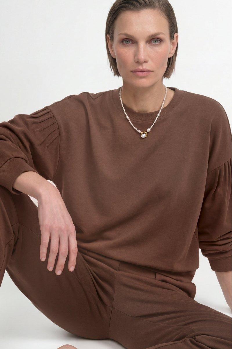 Sweatshirt mit Puffärmeln-Rich & Royal