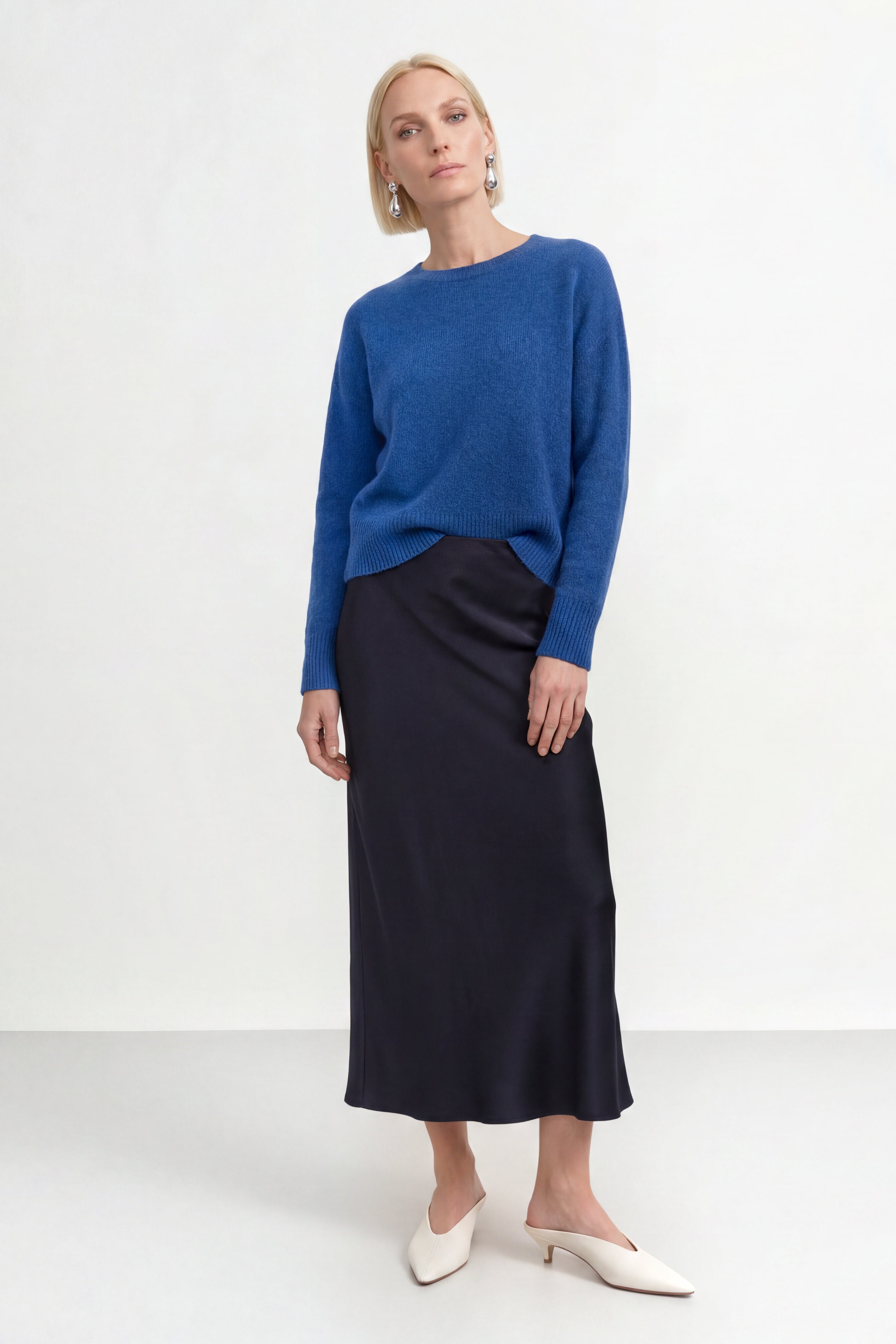 Cropped Pullover mit U-Boot-Ausschnitt-Rich & Royal