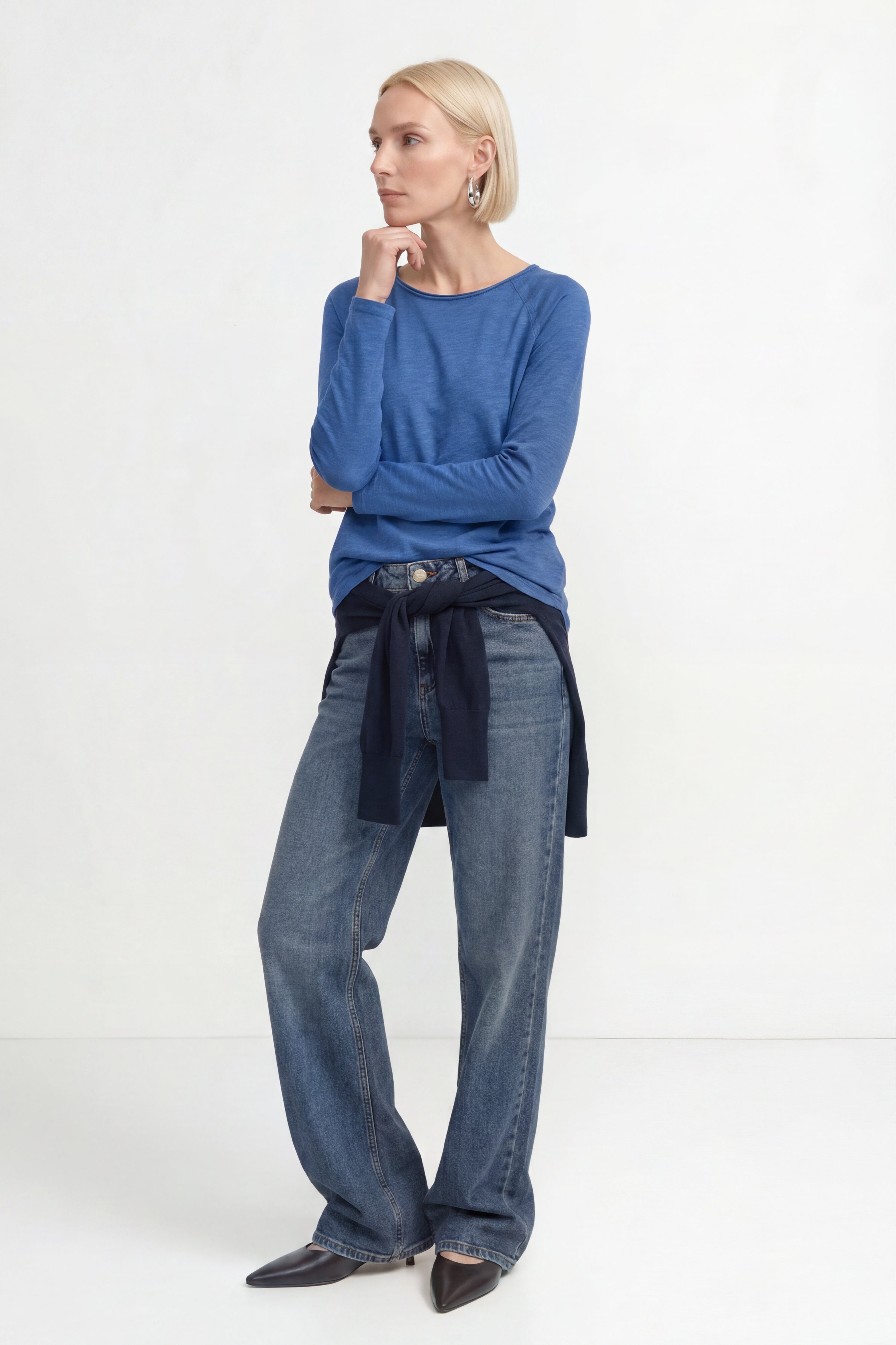 Baumwoll-Longsleeve mit Raglanärmeln-Rich & Royal