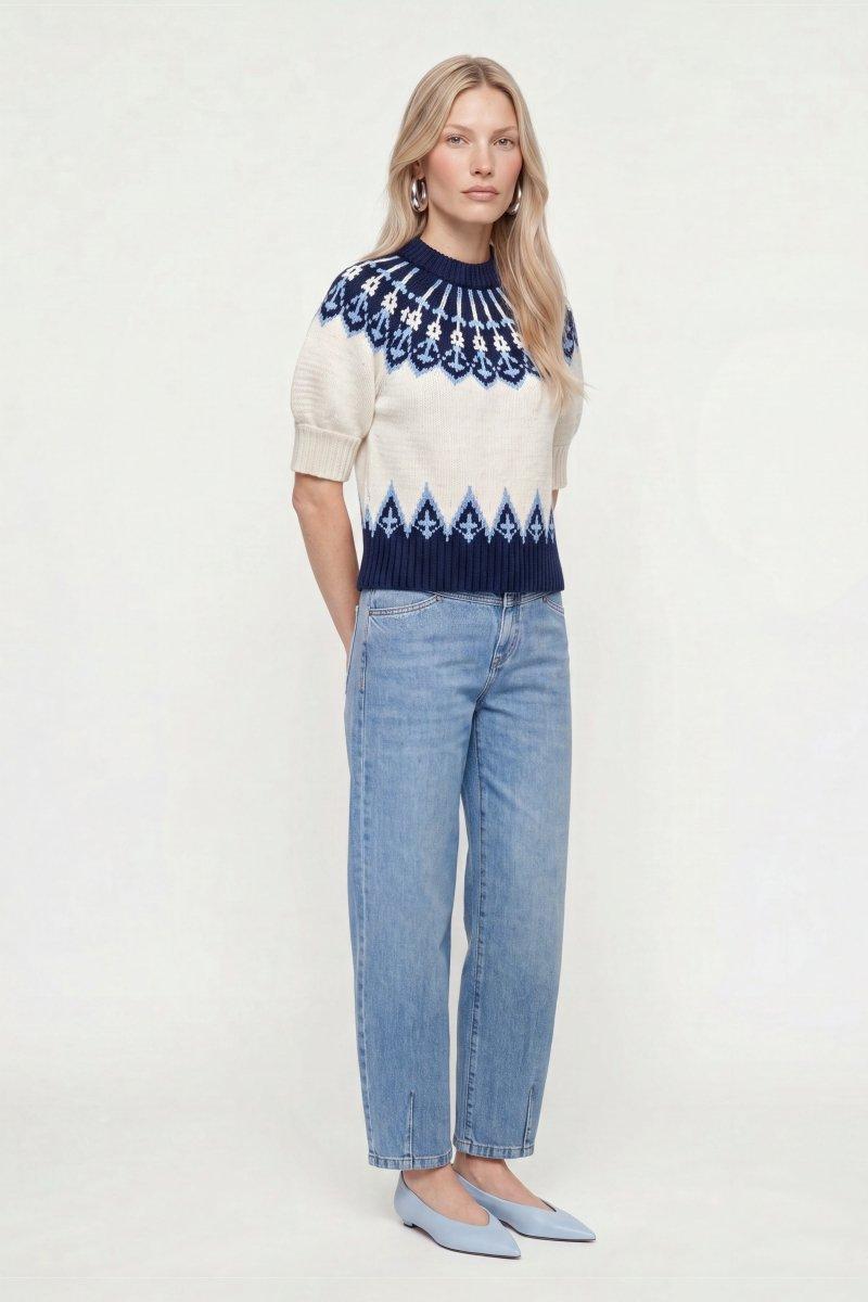 Jacquard-Pullover mit Fair-Isle-Muster-Rich & Royal
