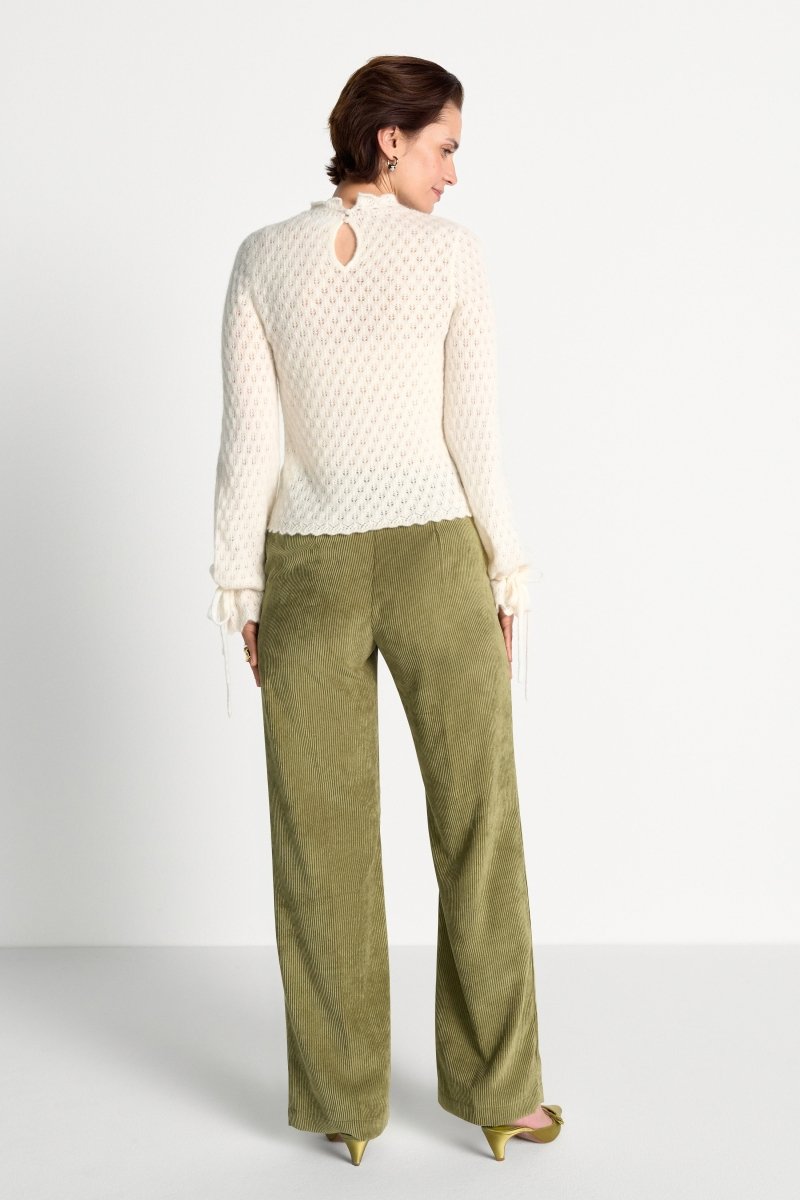 Ajour-Strickpullover mit Stehkragen-Rich & Royal