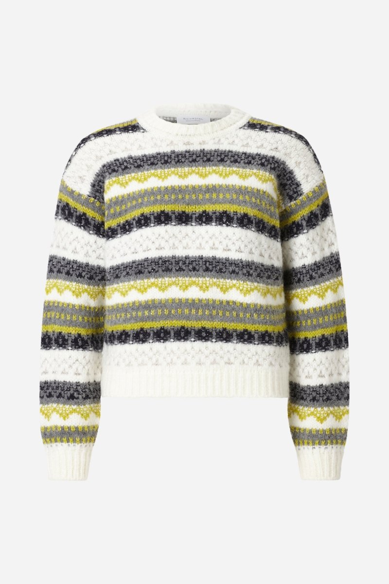 Fair-Isle-Strickpullover mit Alpaka-Rich & Royal