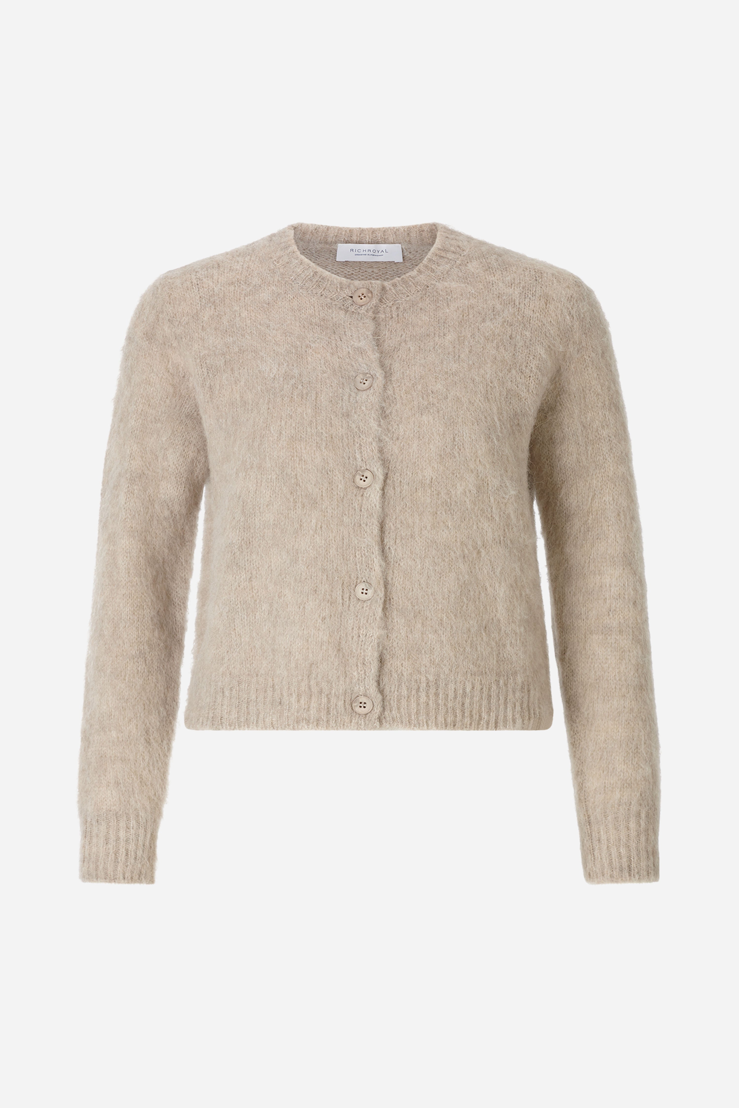 Kurz-Cardigan aus Wolle-Mix mit Mohair-Rich & Royal