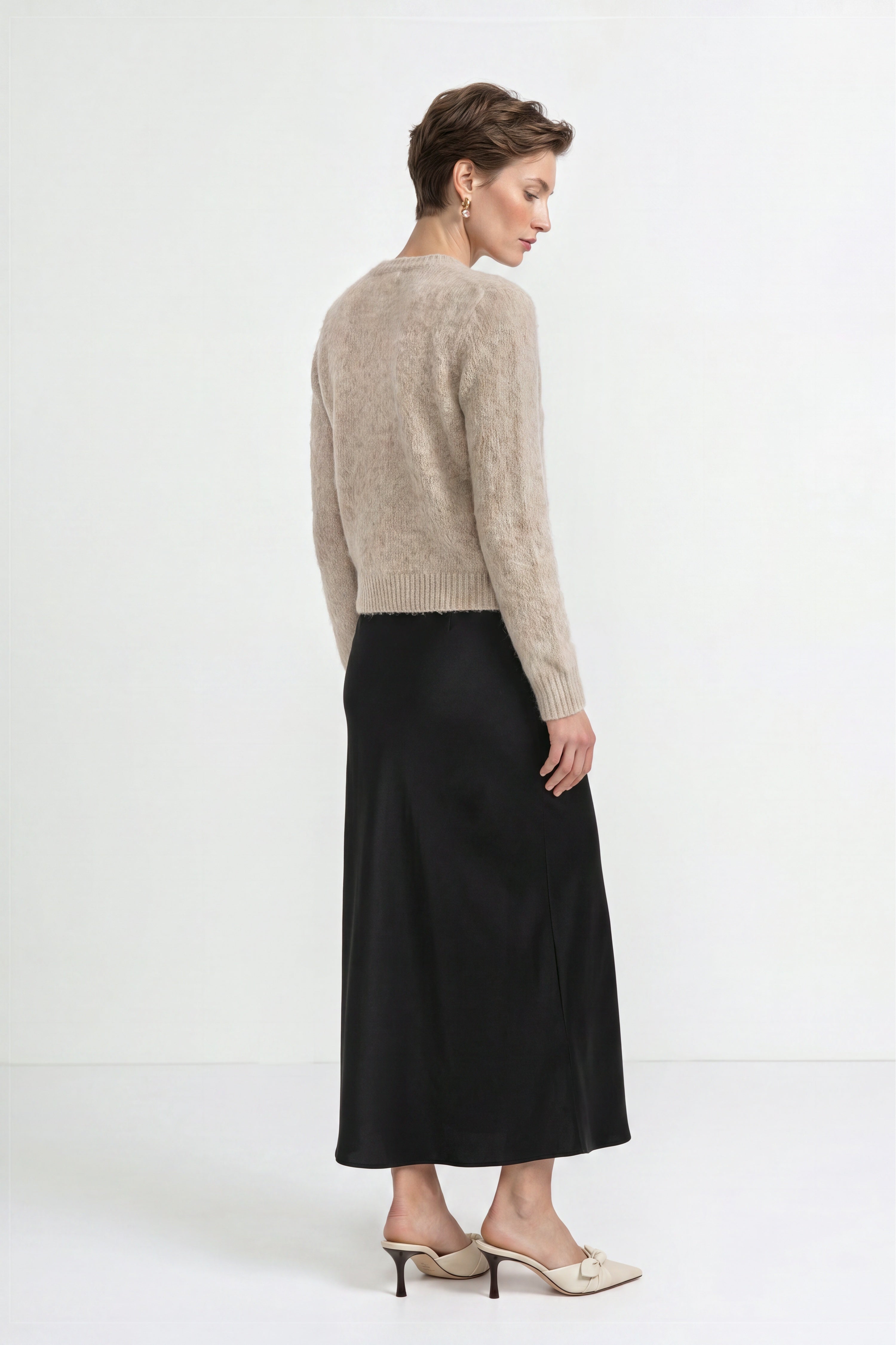 Kurz-Cardigan aus Wolle-Mix mit Mohair-Rich & Royal