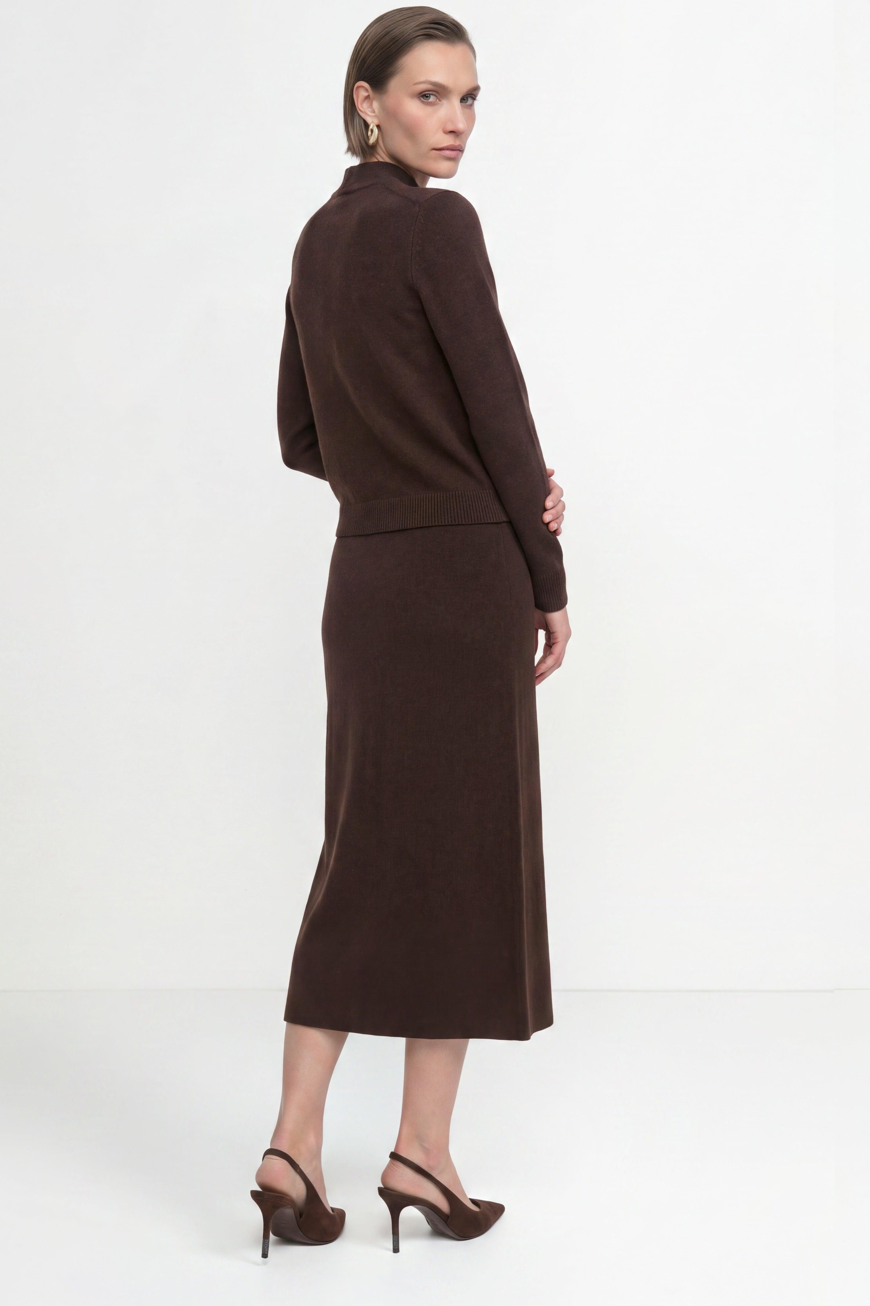 Merino-Kaschmir-Pullover mit Schleifenkragen-Rich & Royal