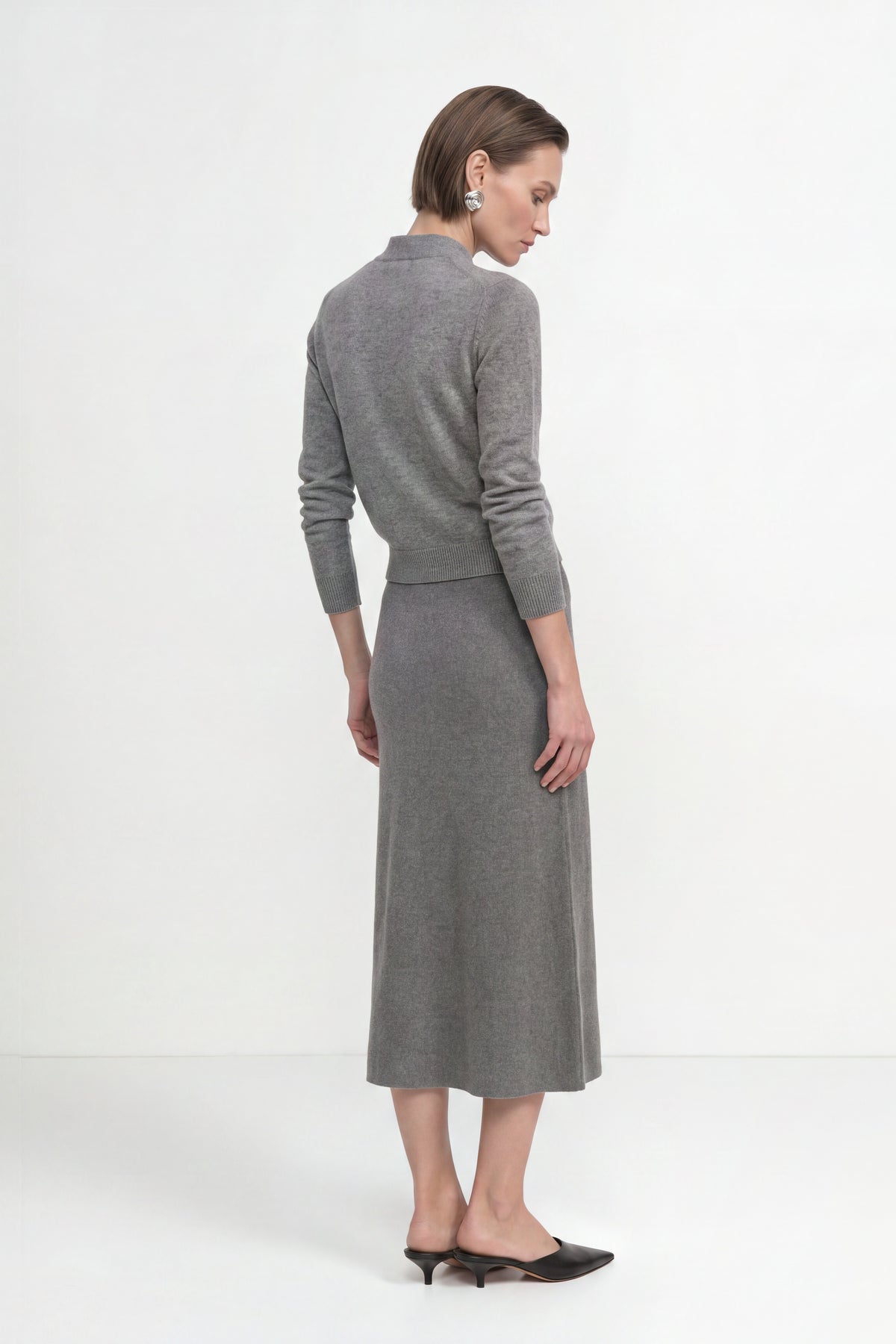 Merino-Kaschmir-Pullover mit Schleifenkragen-Rich & Royal
