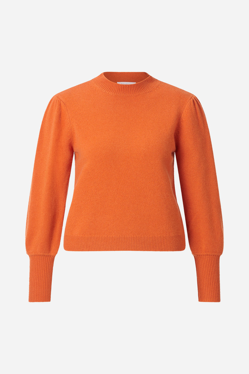 Kaschmirpullover mit Puffärmeln-Rich & Royal