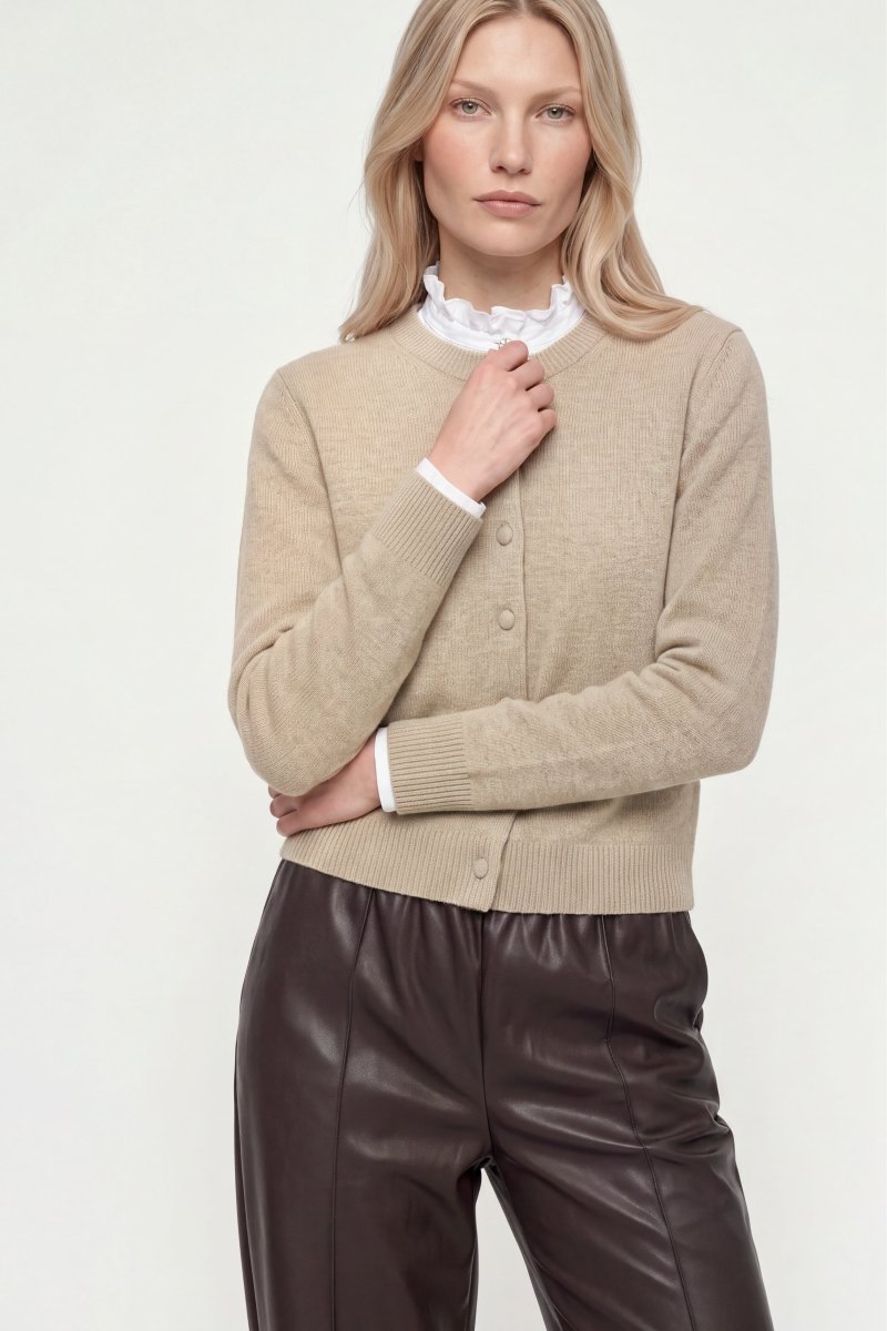 Cropped Cardigan aus Merino-Mix-Rich & Royal