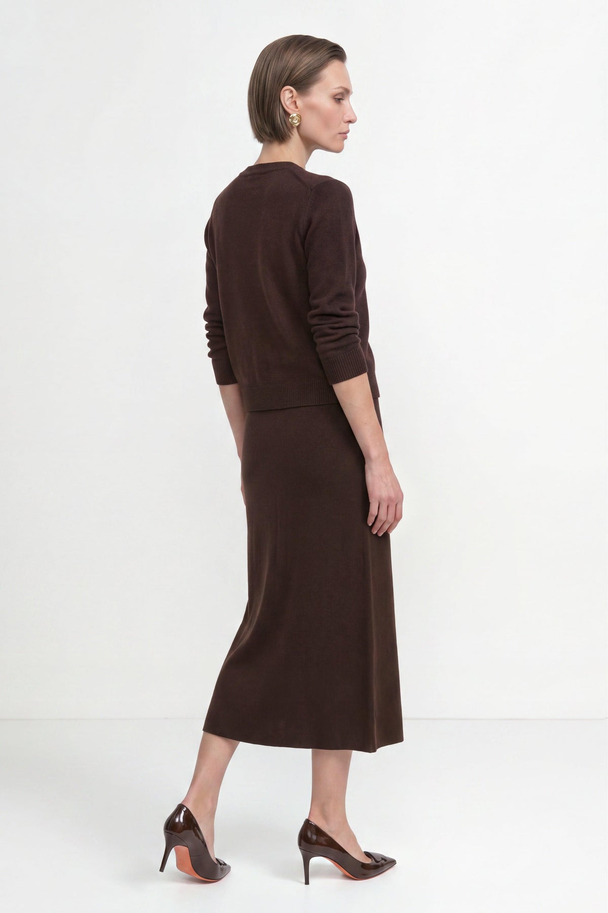 Cropped Cardigan aus Merino-Mix-Rich & Royal