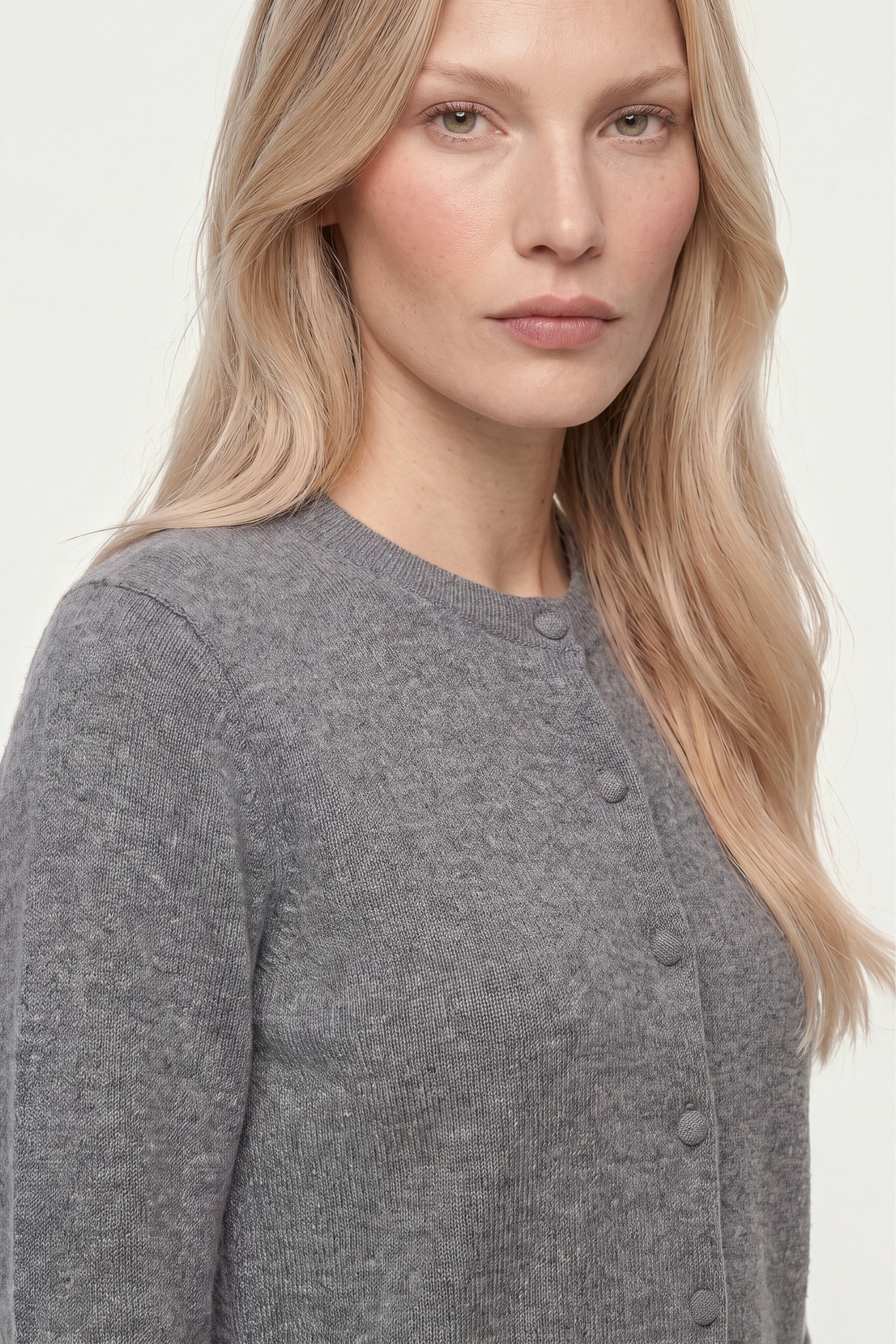 Cropped Cardigan aus Merino-Mix-Rich & Royal
