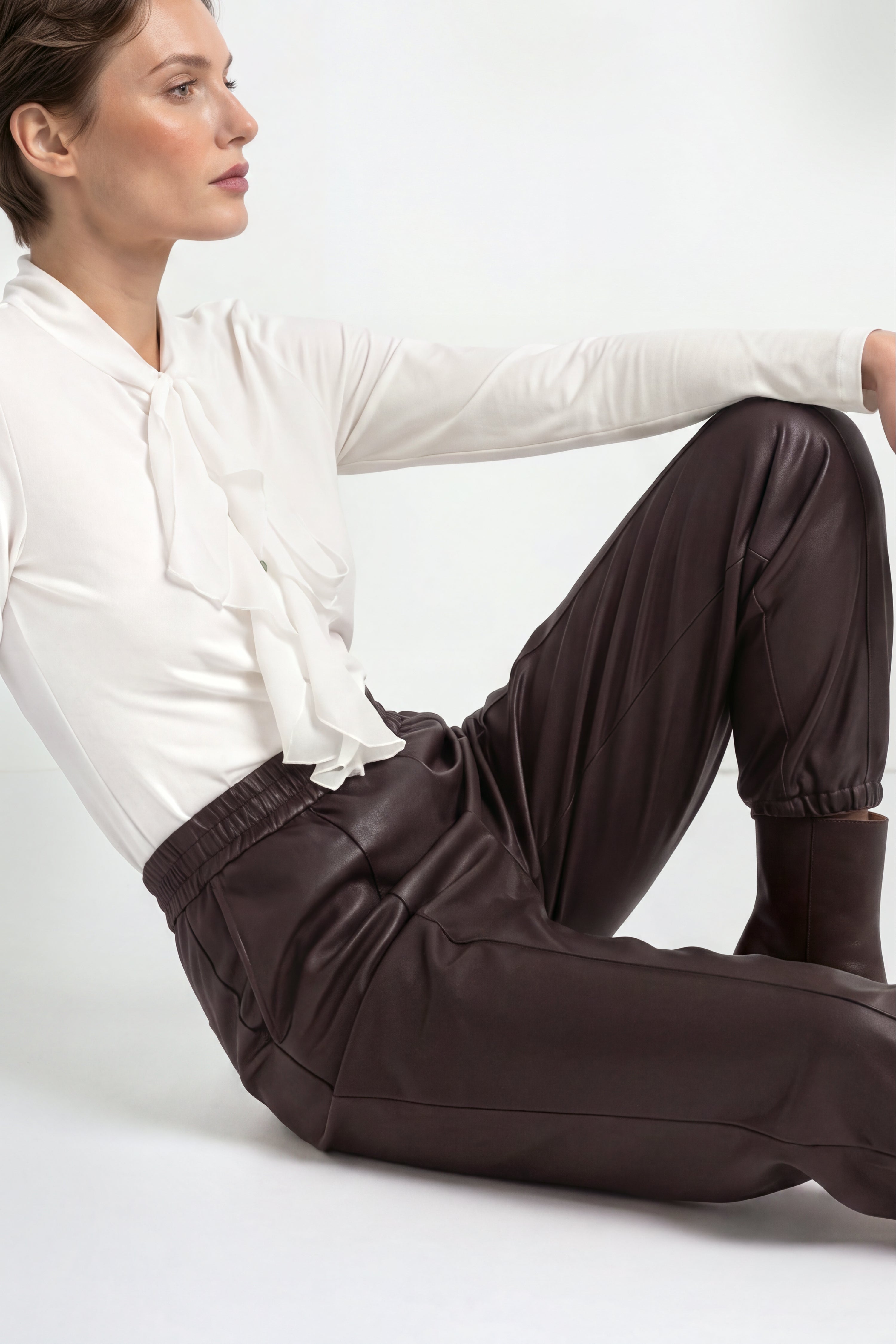 Baumwoll-Longsleeve mit Rüschendetail-Rich & Royal