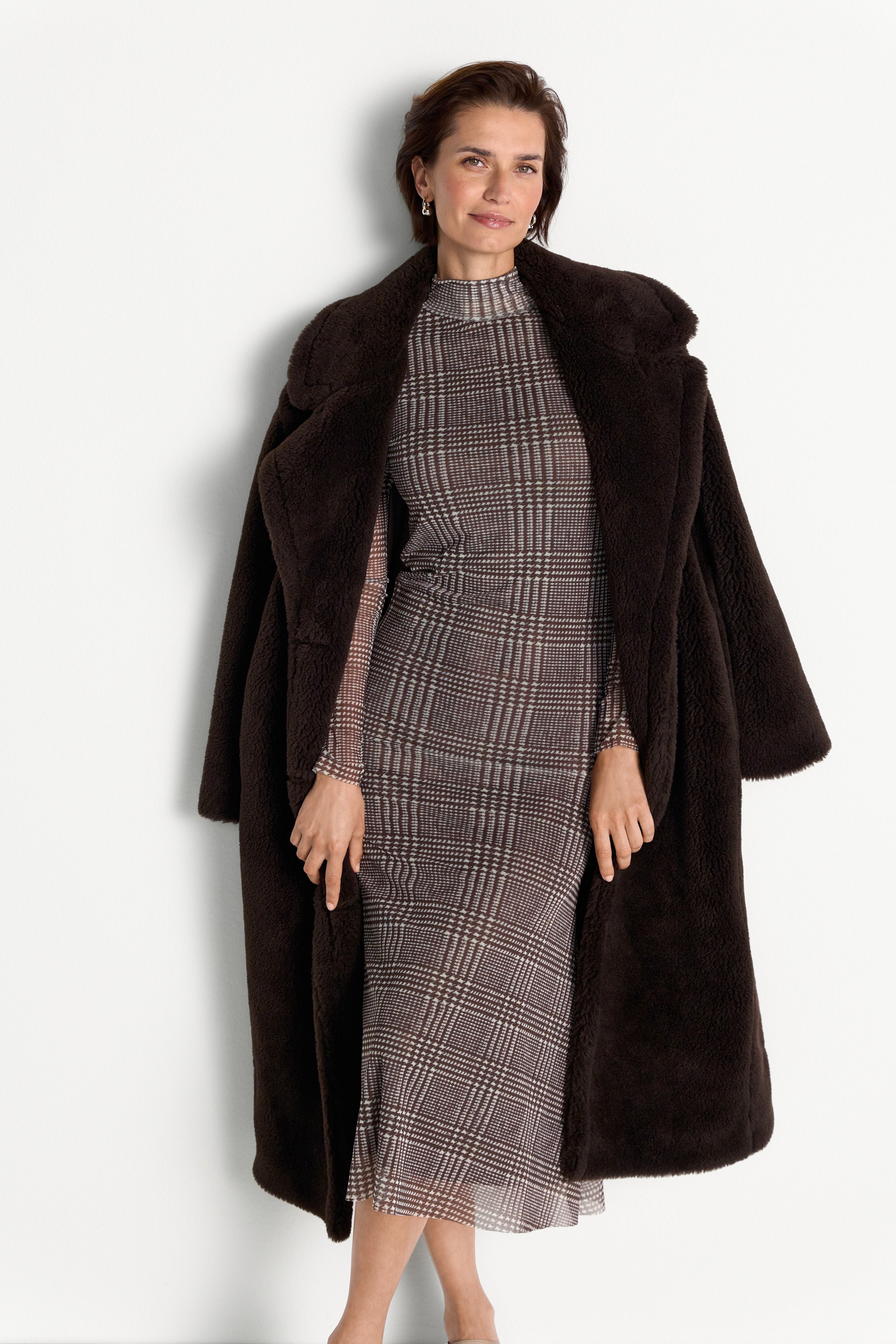 Midikleid mit Karomuster-Rich & Royal