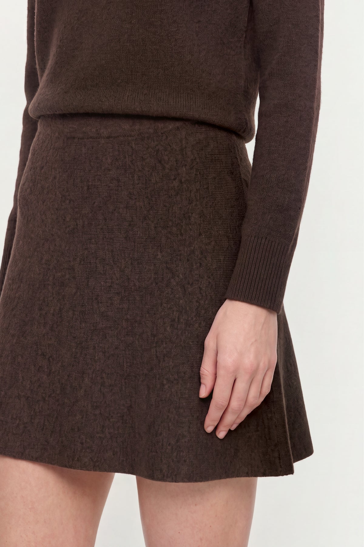 Merino-Minirock in A-Linie-Rich & Royal