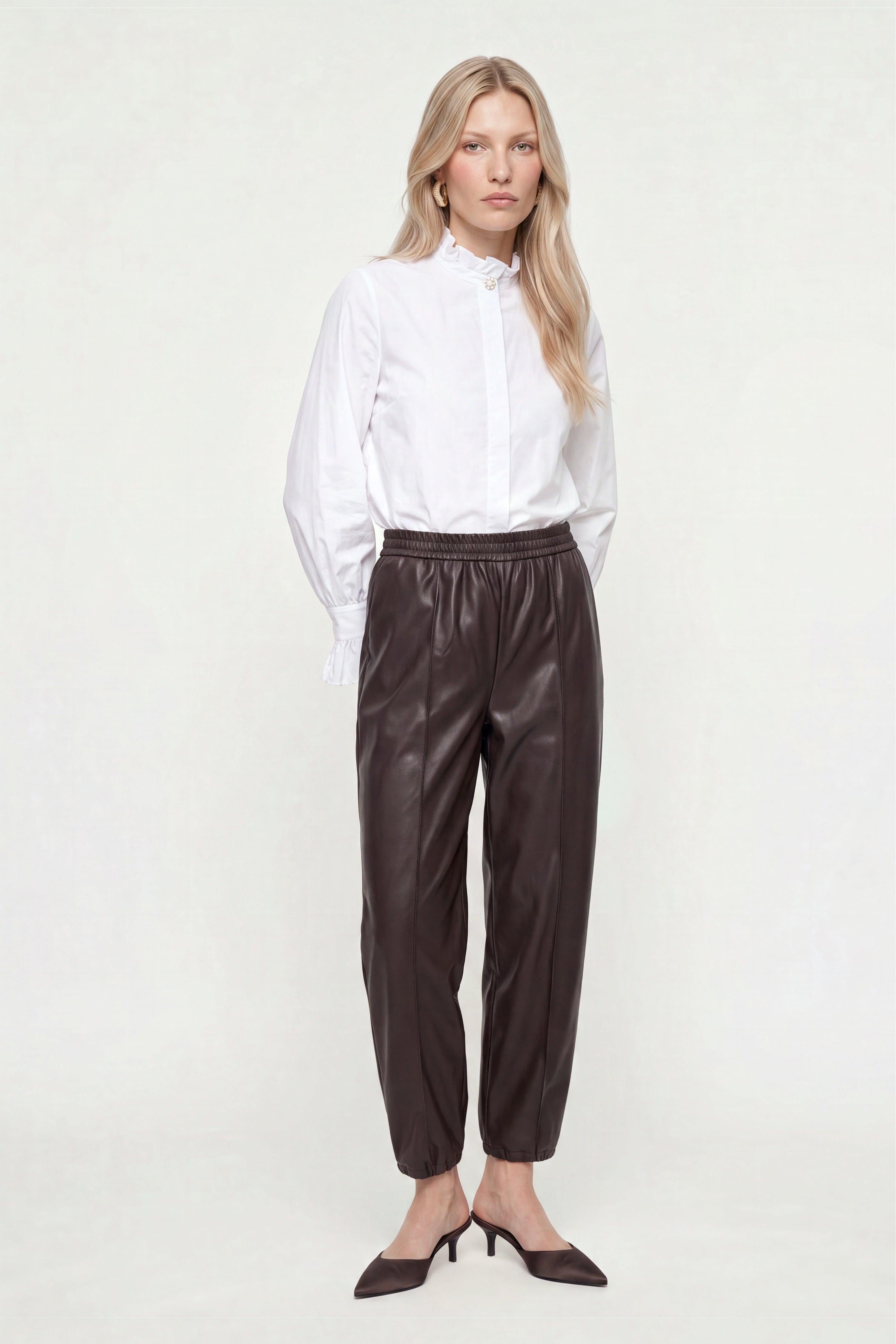 Baumwollbluse mit Rüschenkragen-Rich & Royal