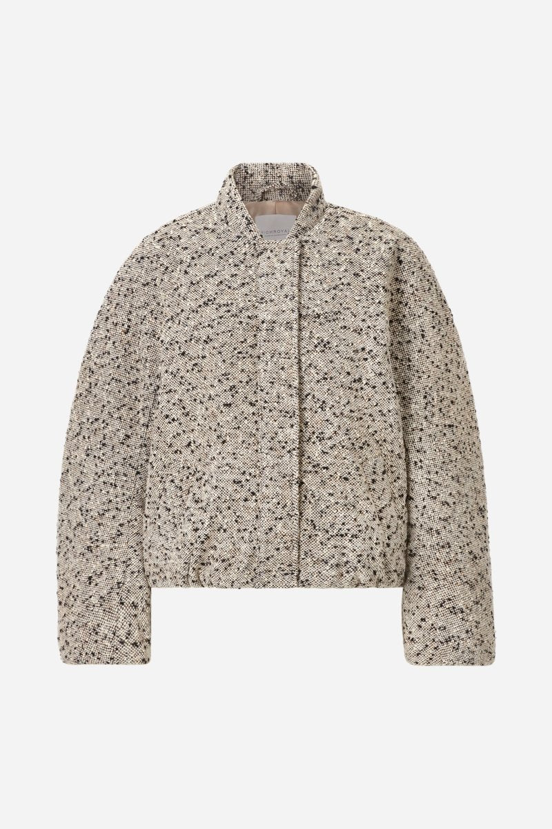 Kurzblouson in Tweed-Optik-Rich & Royal