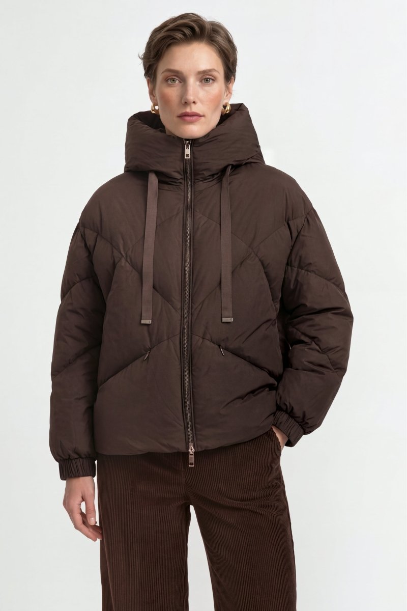 Oversized Daunenjacke mit Kapuze-Rich & Royal