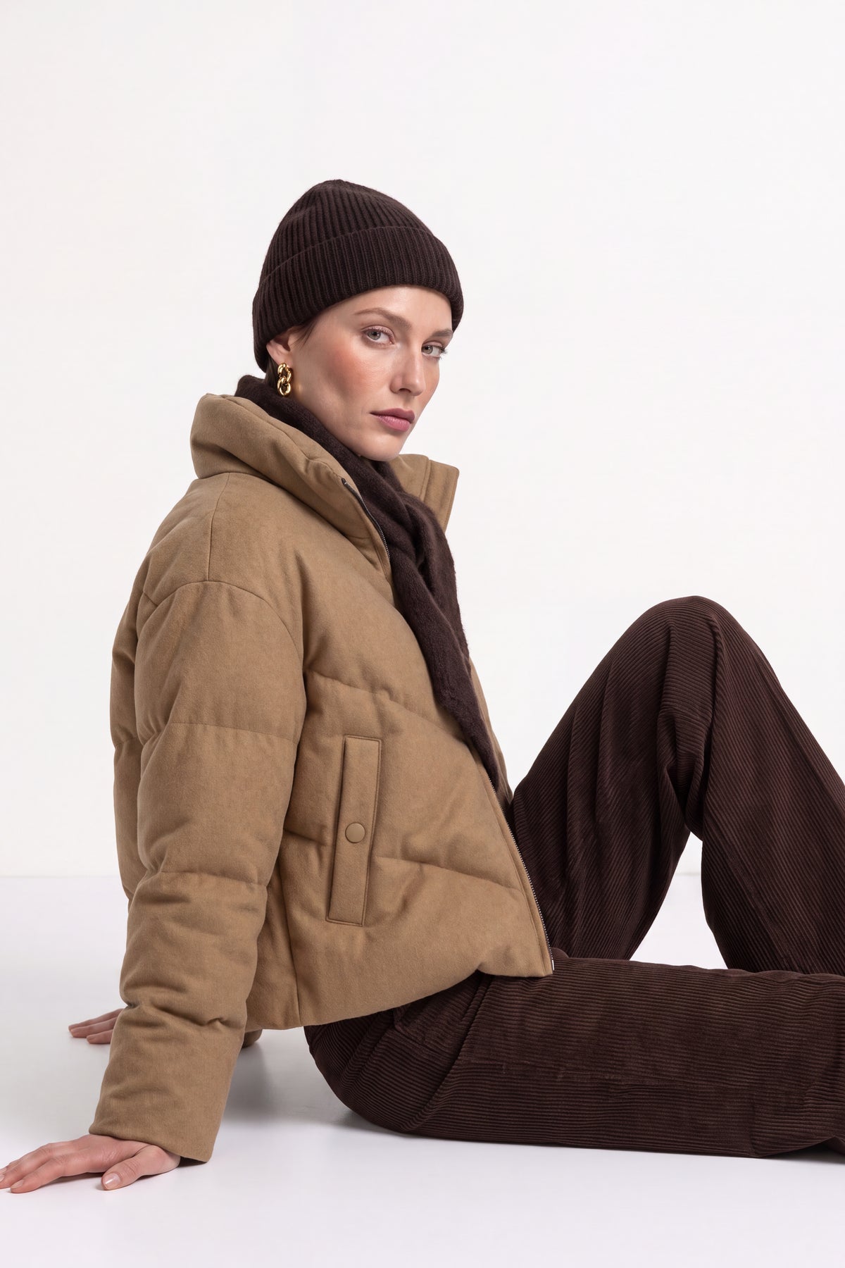 Wollmix-Jacke mit Daunenfüllung-Rich & Royal