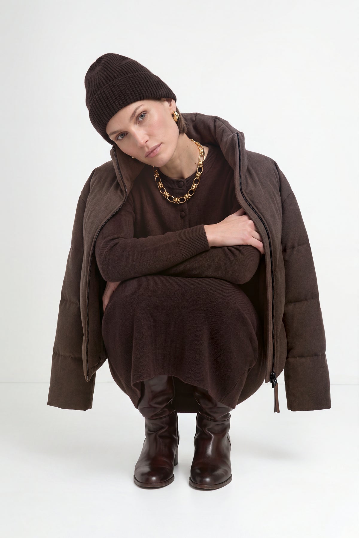 Wollmix-Jacke mit Daunenfüllung-Rich & Royal