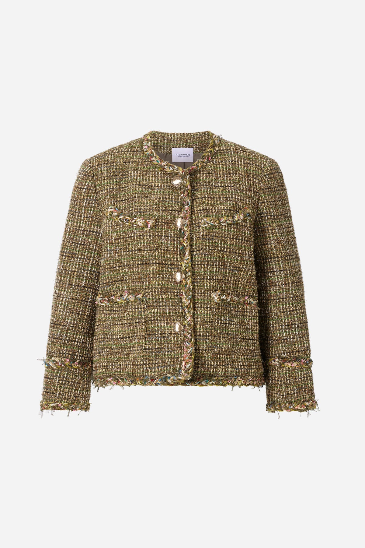 Tweed-Blazer mit Wollanteil-Rich & Royal