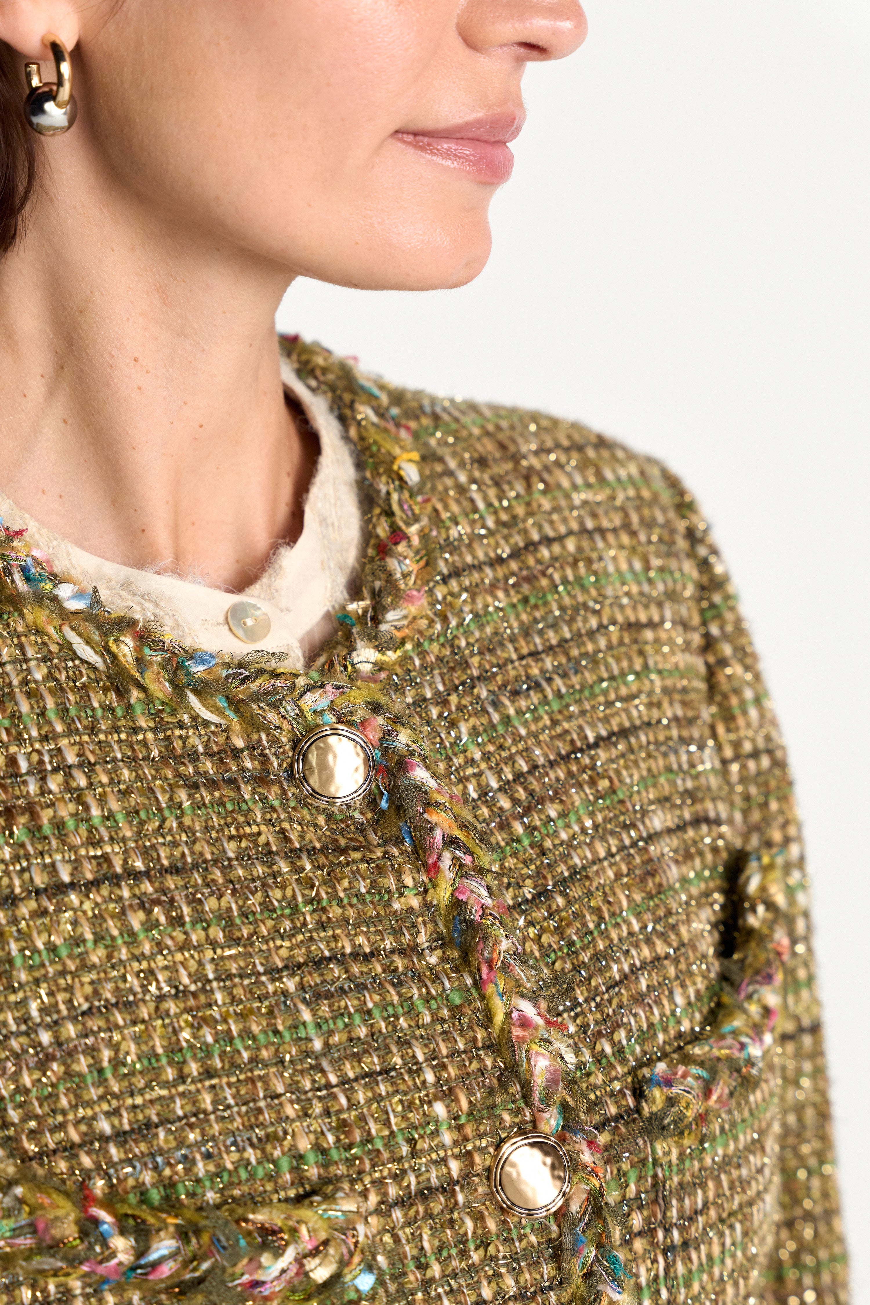 Tweed-Blazer mit Wollanteil-Rich & Royal