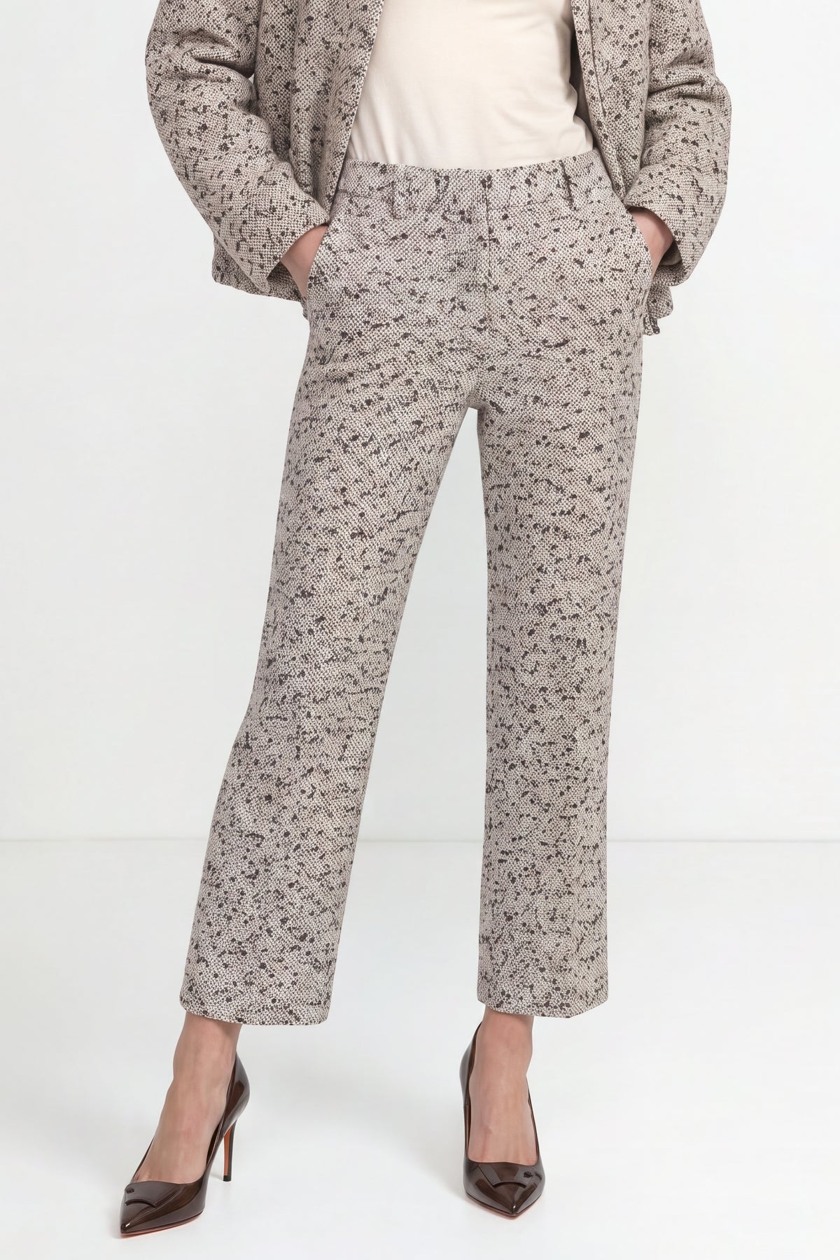 Gemusterte Hose in Ankle-Länge-Rich & Royal