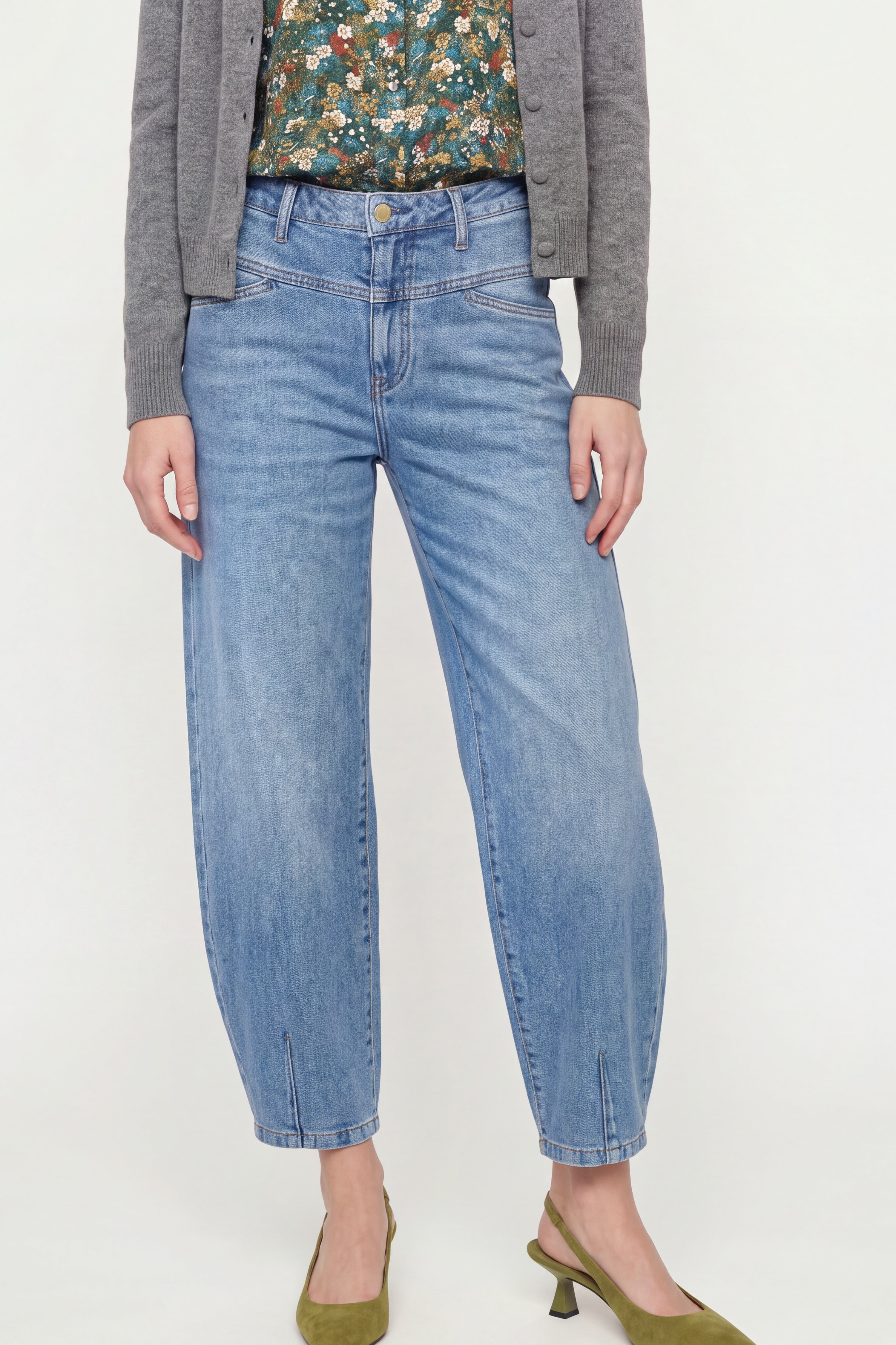 Straight-Jeans mit Passe-Rich & Royal