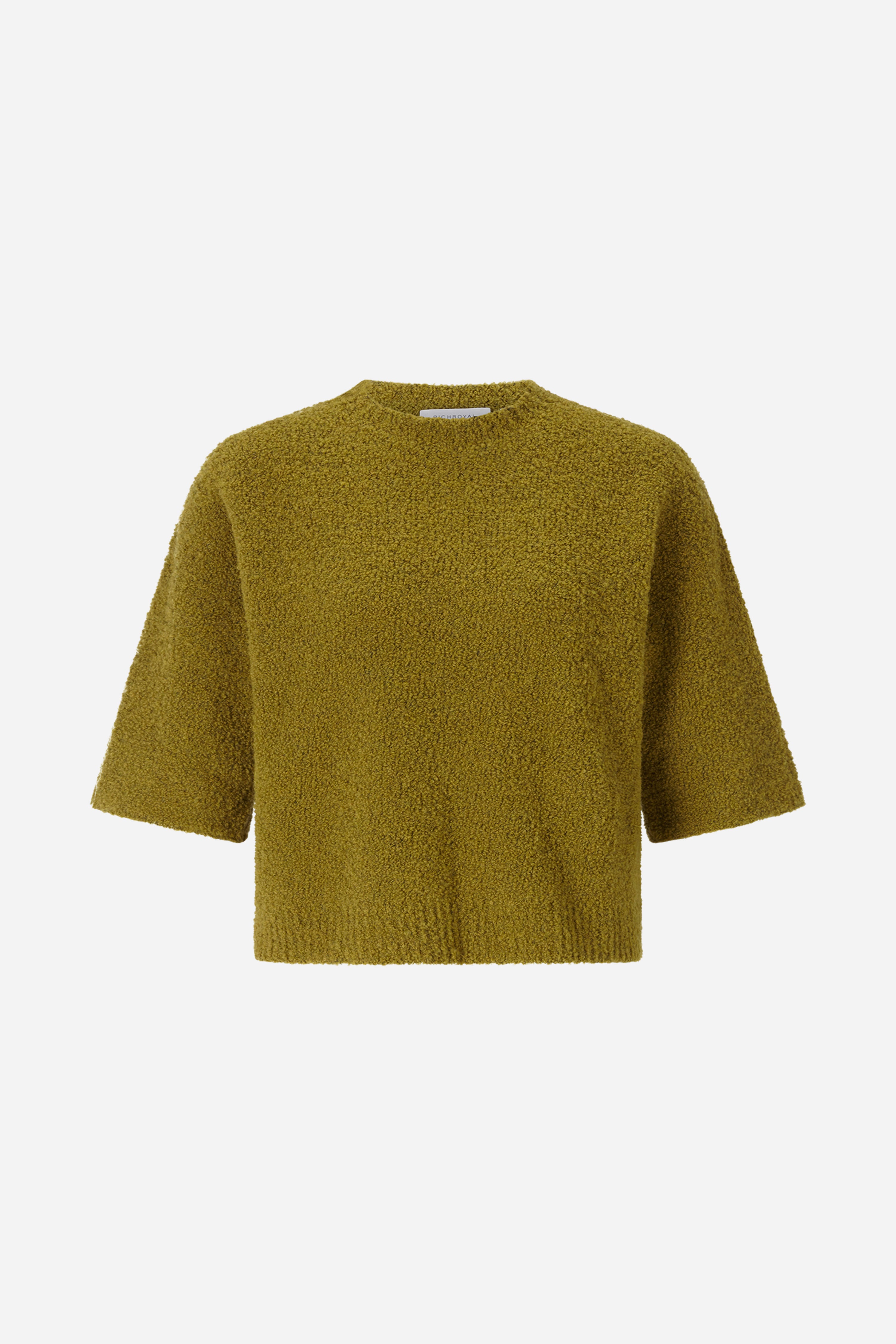 Cropped Bouclé-Pullover mit Halbarm-Rich & Royal