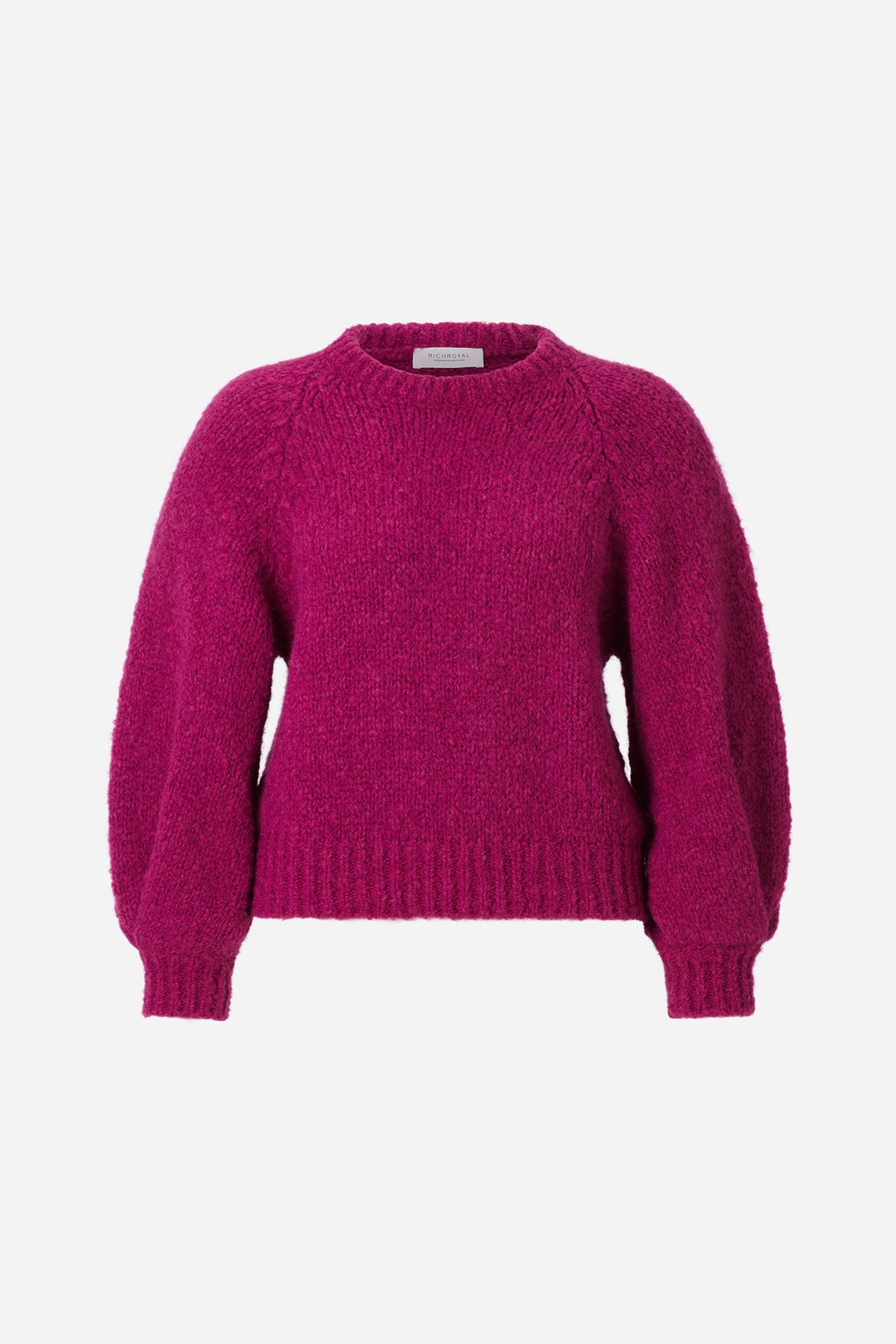 Grobstrickpullover mit Ballonärmeln-Rich & Royal