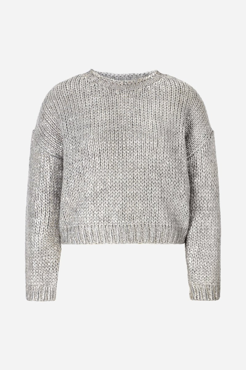 Grobstrickpullover mit Metallic-Effekt-Rich & Royal