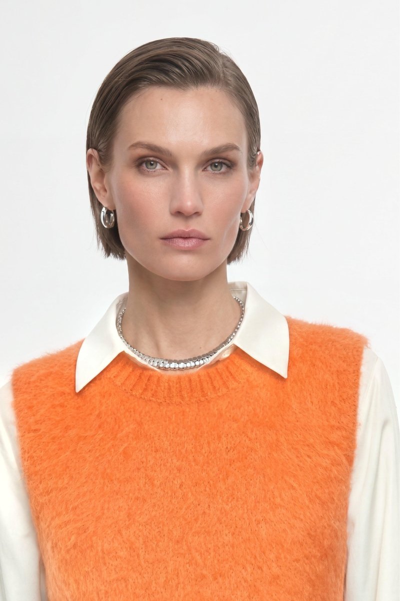 Mohair-Pullunder mit Rundhalsausschnitt-Rich & Royal